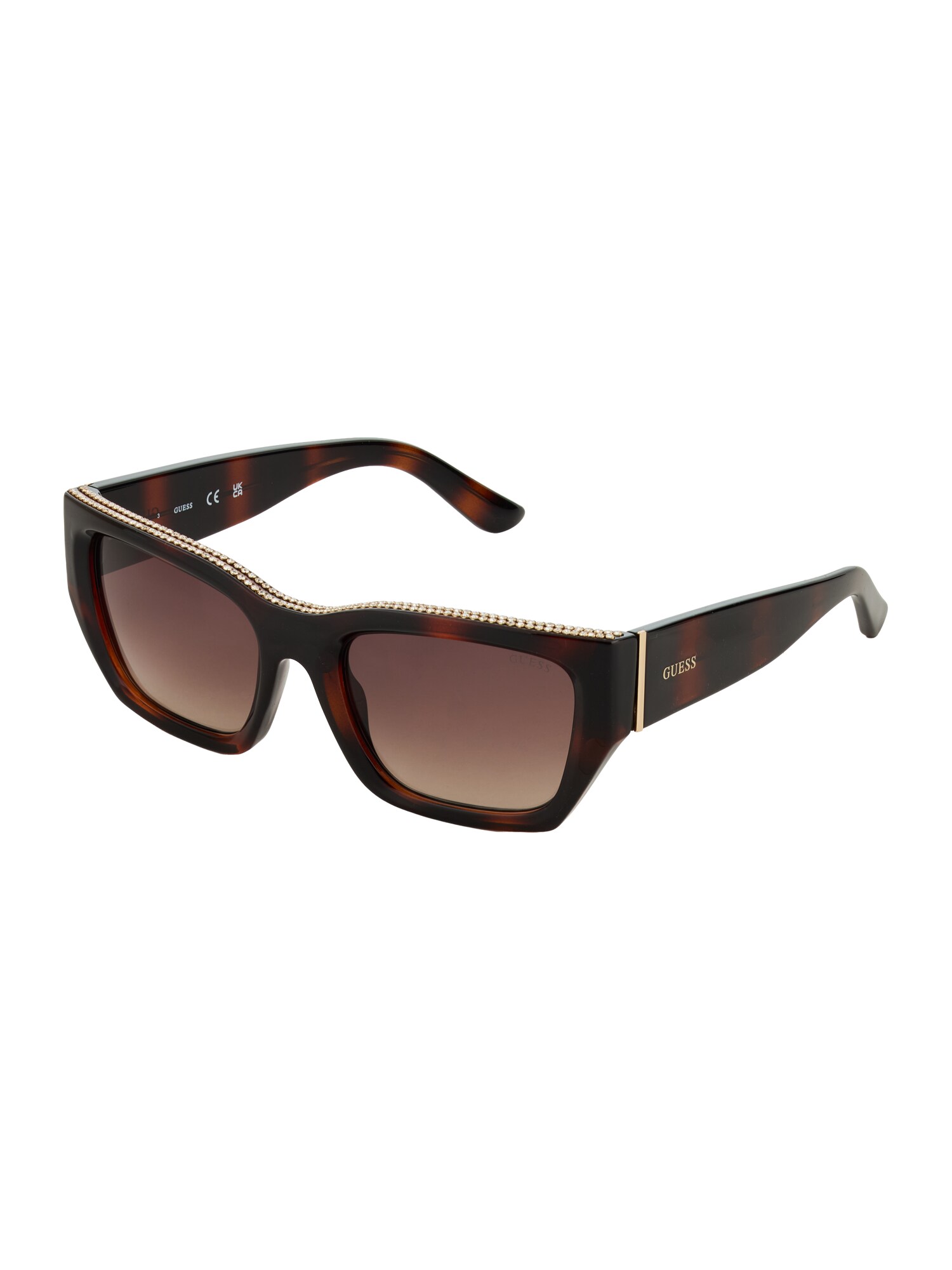 GUESS Ochelari de soare  maro caramel / maro închis