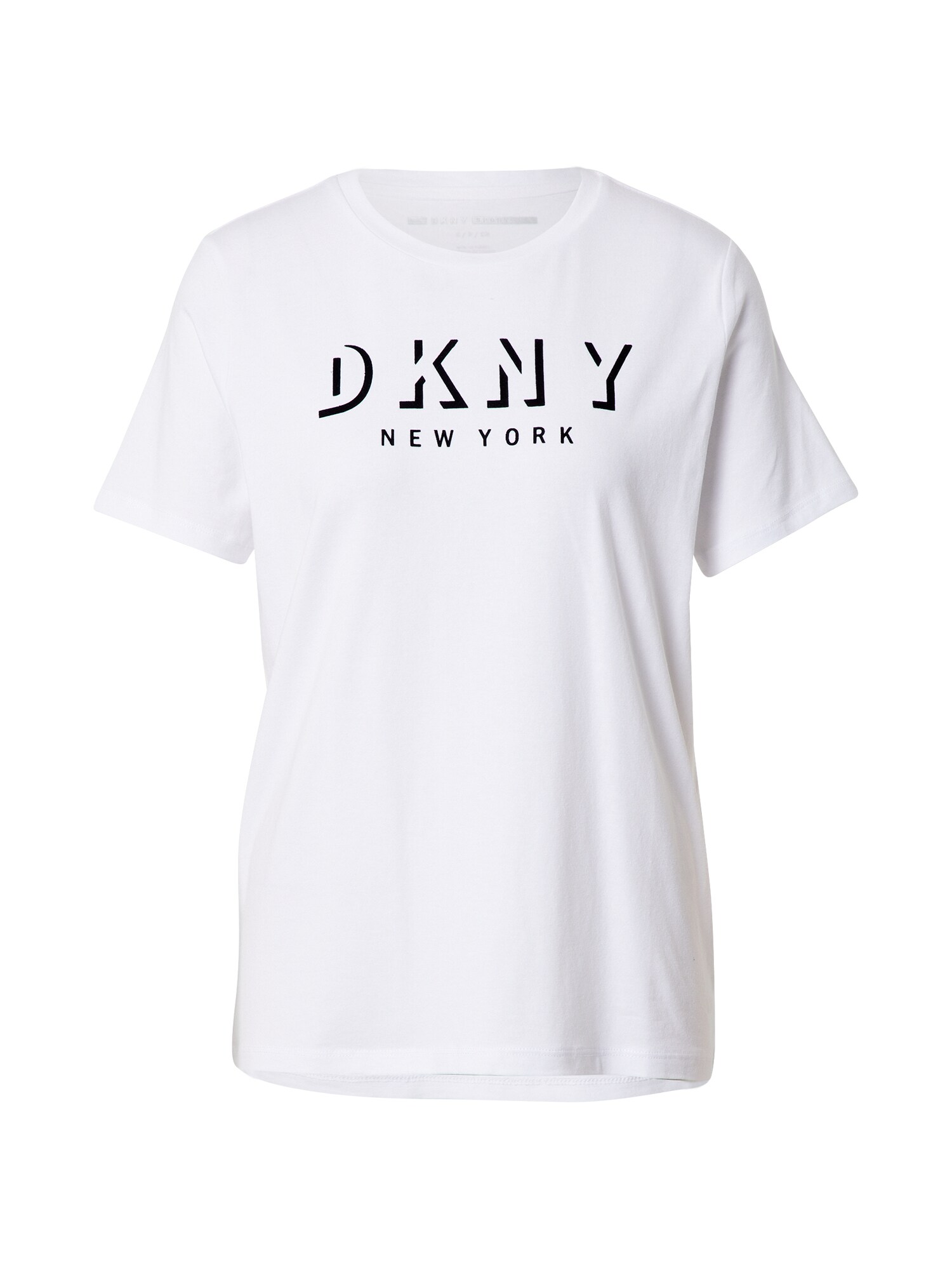 DKNY Performance Marškinėliai  balkšva / juoda