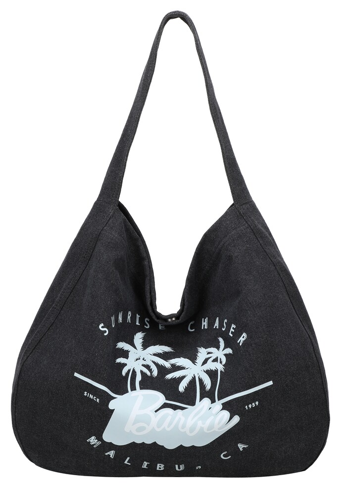 Fritzi aus Preußen Schultertasche 'Easy Hobo Limited Barbie' Damen Größe One Size hellblau / schwarz / weiß