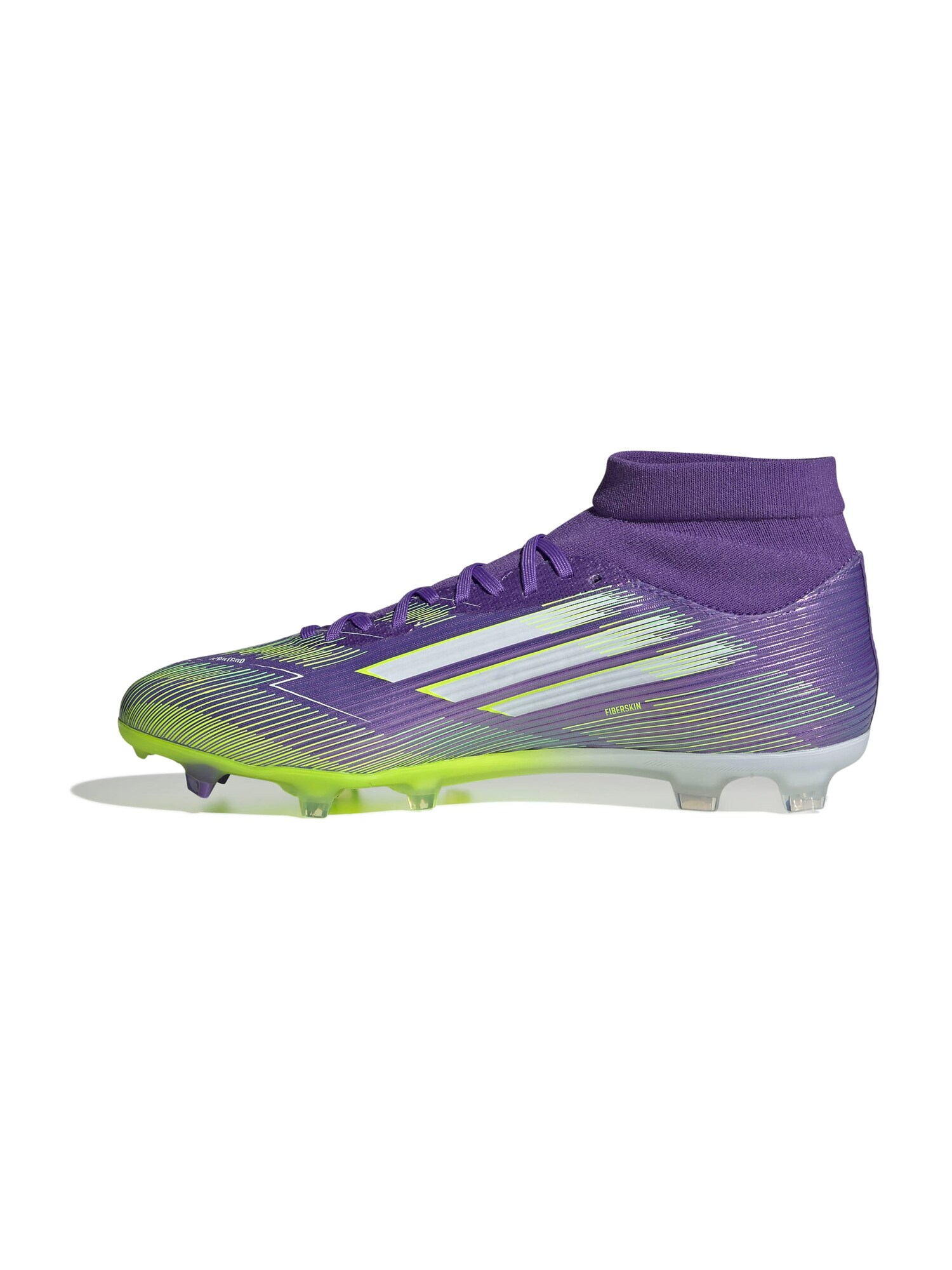 ADIDAS PERFORMANCE Ghete de fotbal F50 League  verde deschis / mov închis / alb murdar
