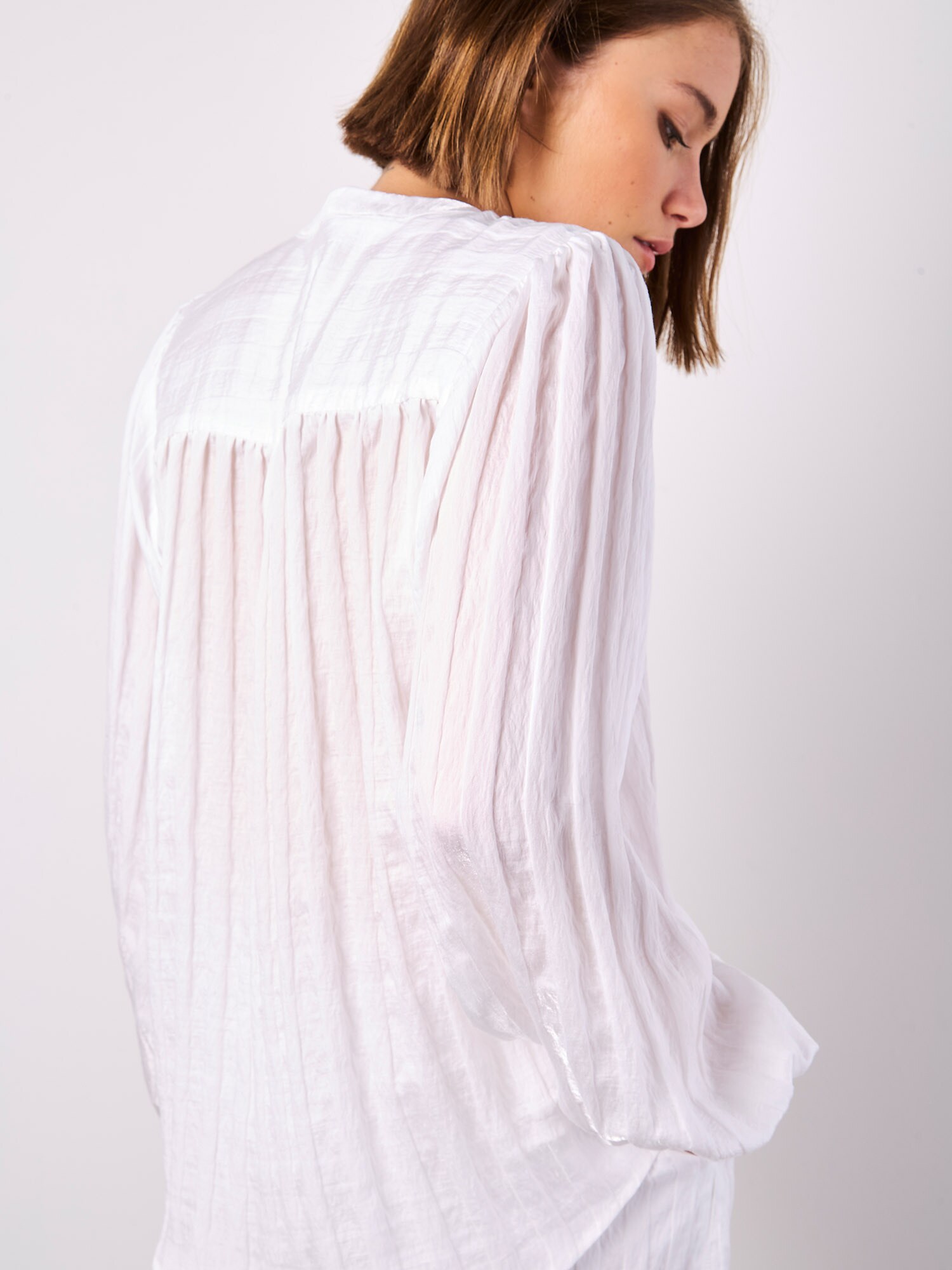 Thumbnail - Apricot Self Stripe Shirt