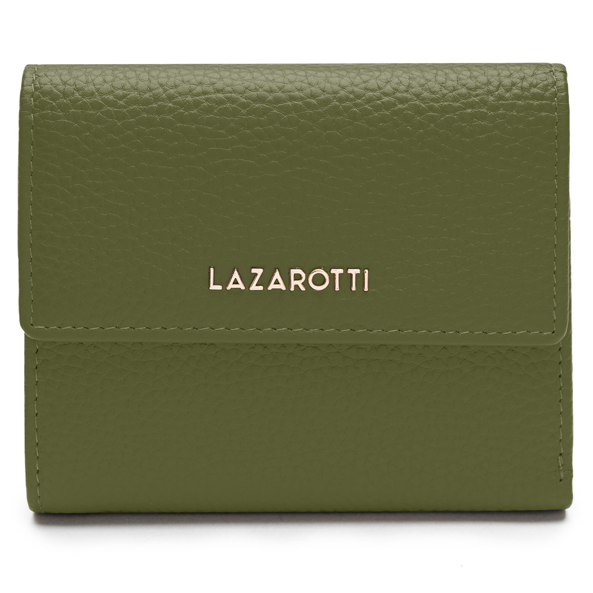 Lazarotti Portemonnee 'Bologna' Goud / Olijfgroen