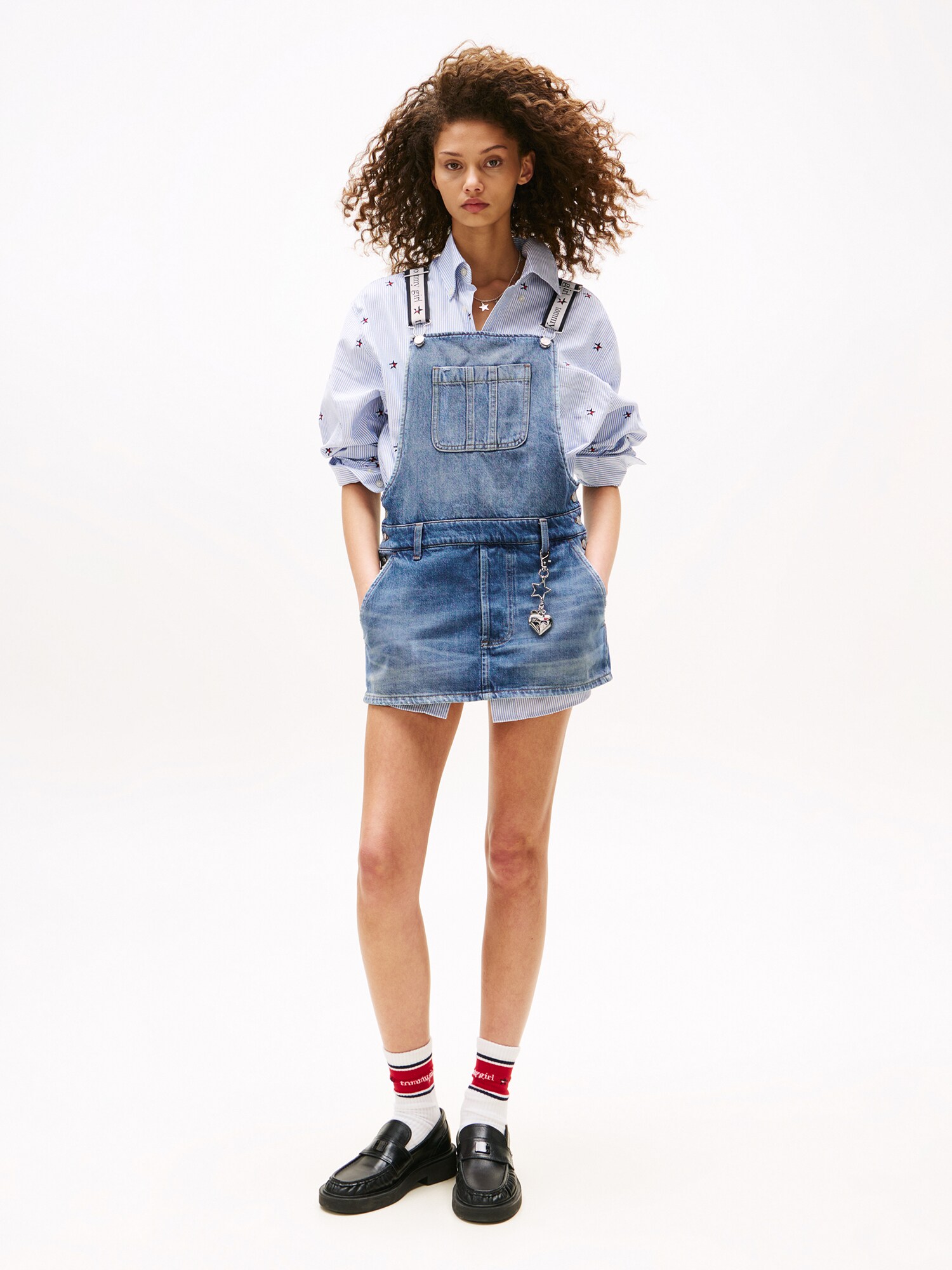 Tommy Jeans Ruha 'TOMMY GIRL DENIM DUNGAREE'  vegyes színek termék 2. képe