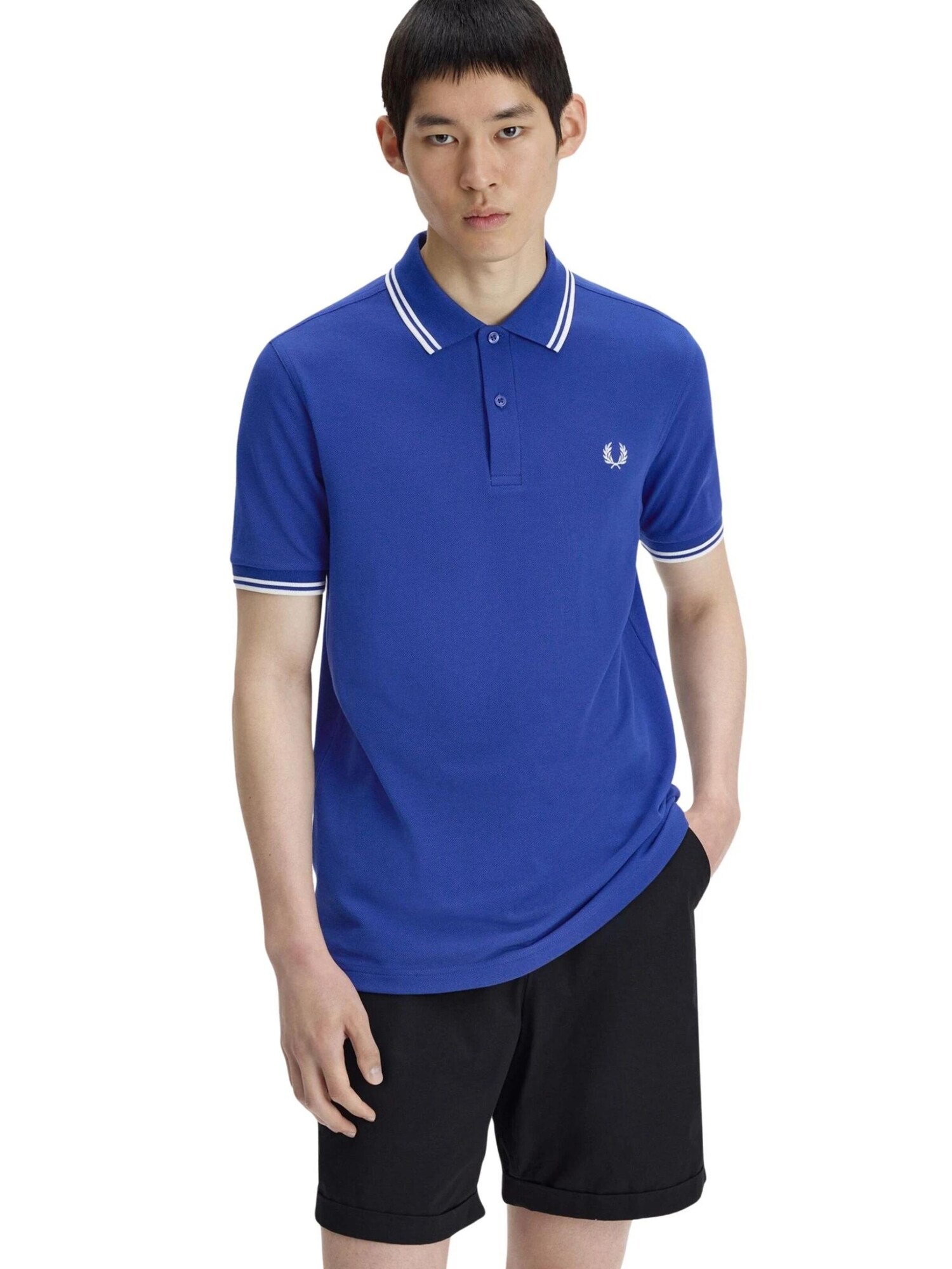 Fred Perry Camiseta 'Polo fred perry royal eclipse soho twin tipped short' azul real – imagen 1