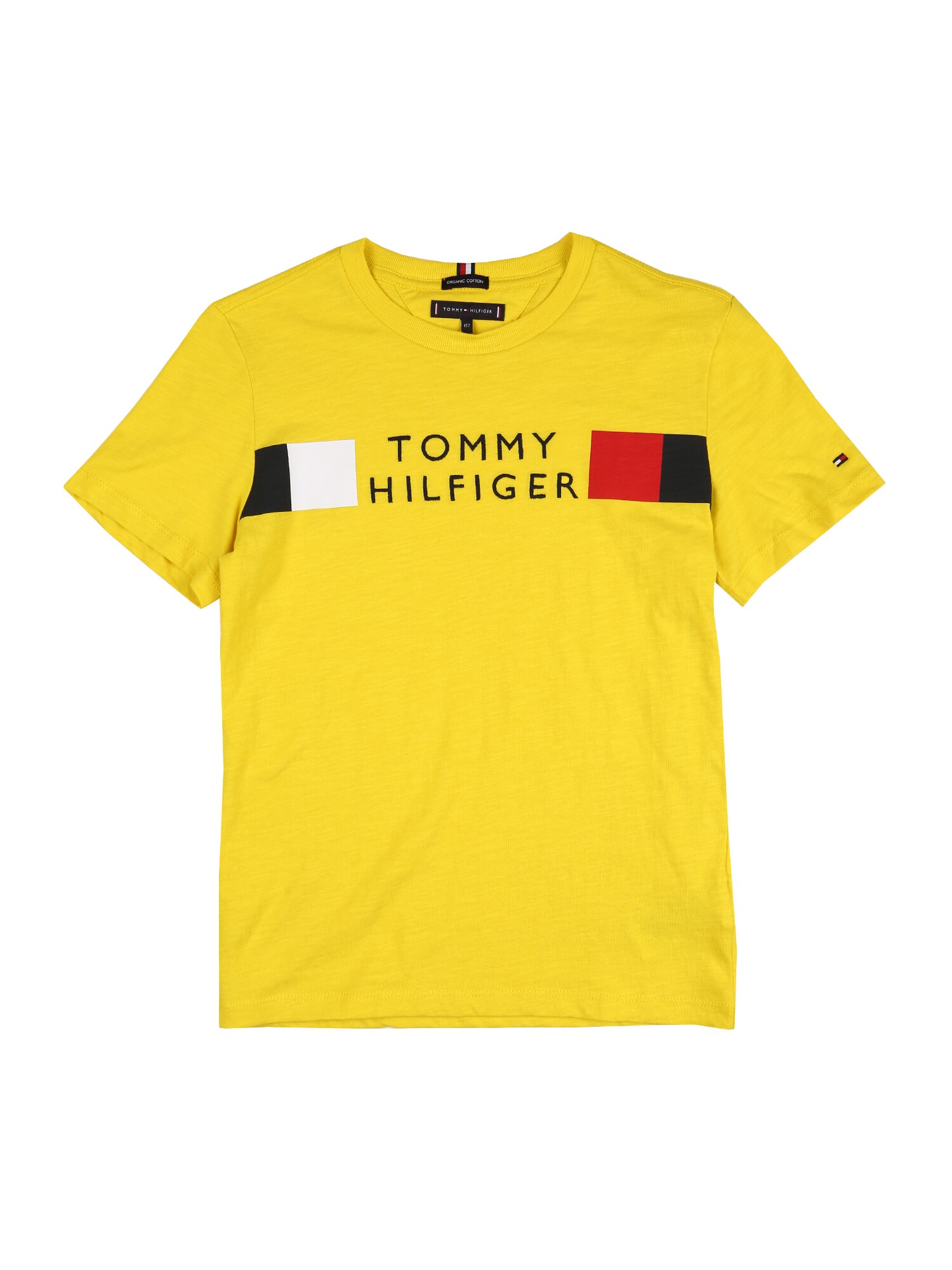 TOMMY HILFIGER Marškinėliai  geltona / juoda / balta / raudona