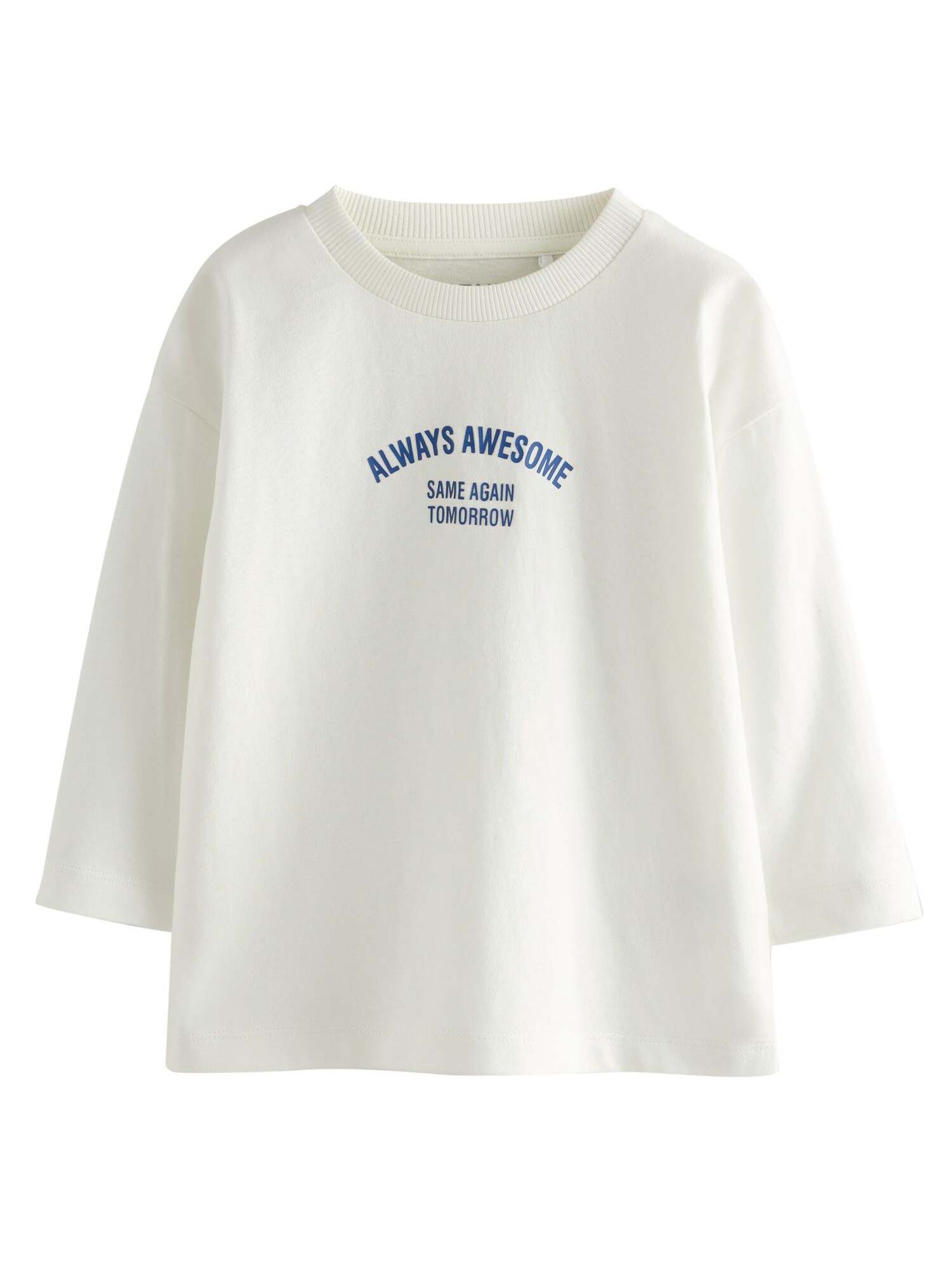 Next Tricou  albastru închis / alb