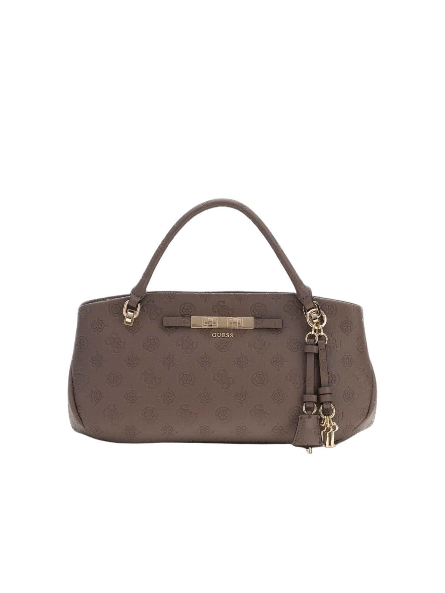 GUESS Bolso de mano 'Guess Sac à Main Carmella 3 Compartiments Taupe Logo'  marrón