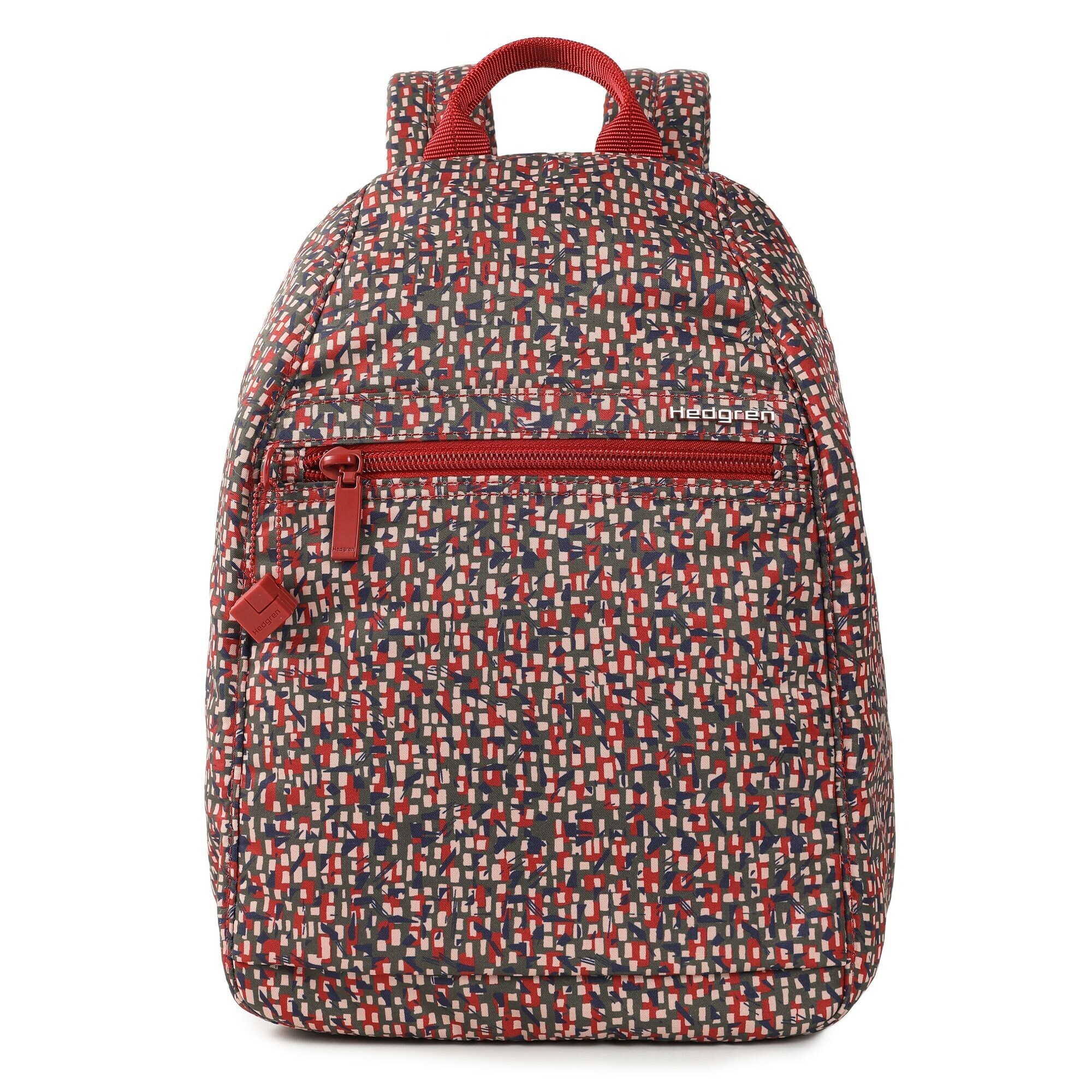 Hedgren Rugzak 'Inner City Vogue' Kaki / Poederroze / Rood