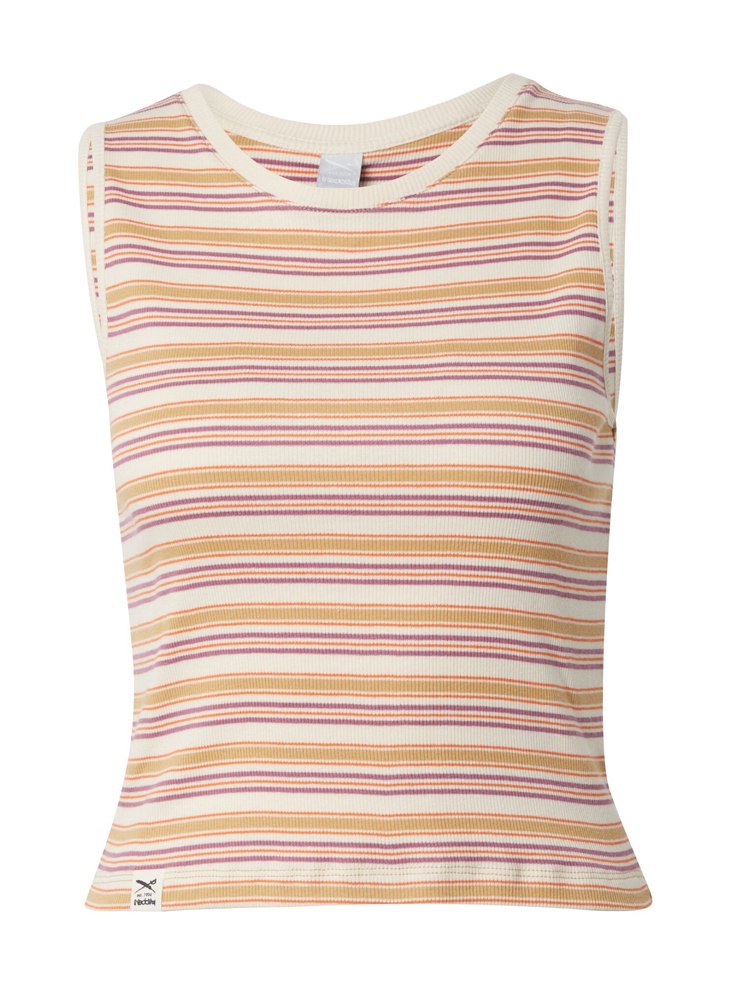 Iriedaily Top Mimie  bej / mov mură / portocaliu