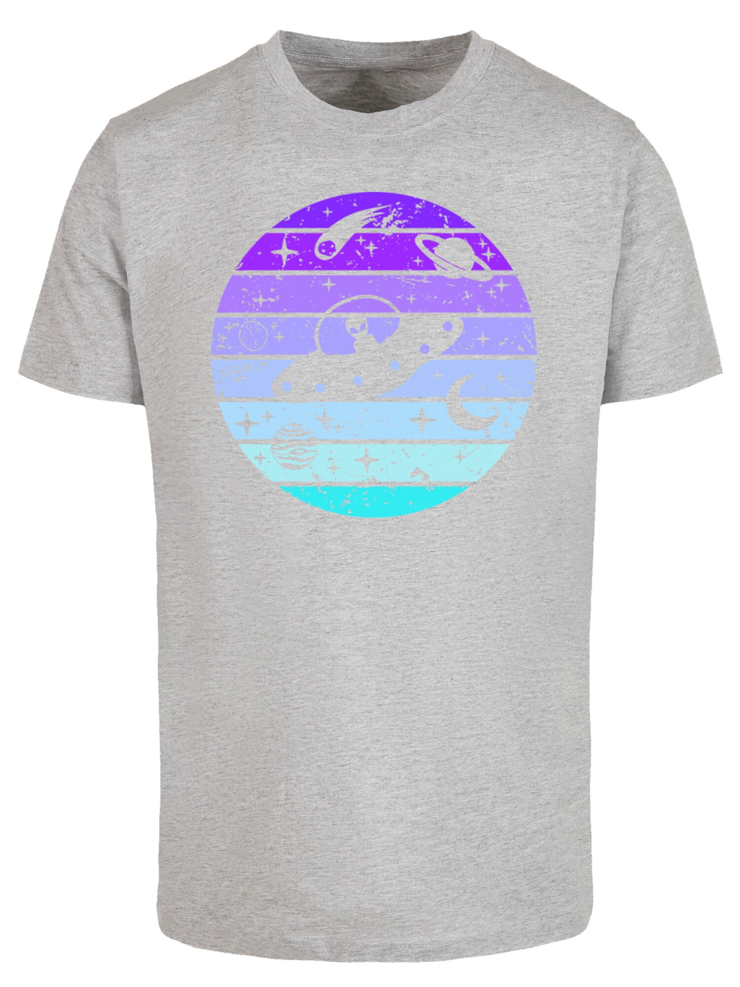 Thumbnail - F4NT4STIC T-Shirt Retro Alien Weltraum Sonnenuntergang