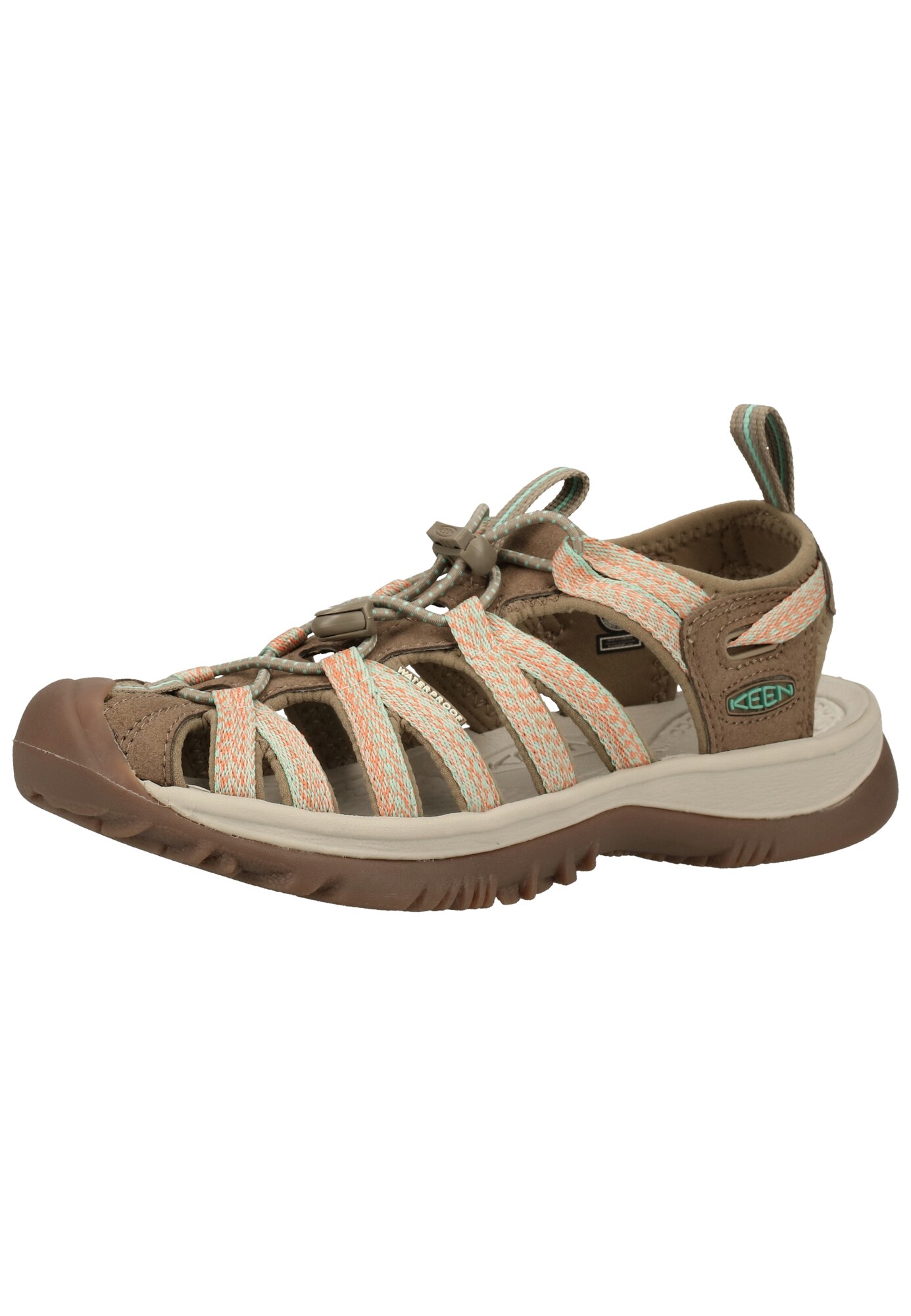 KEEN Sandalias 'Whisper'  azul / caqui / rosa