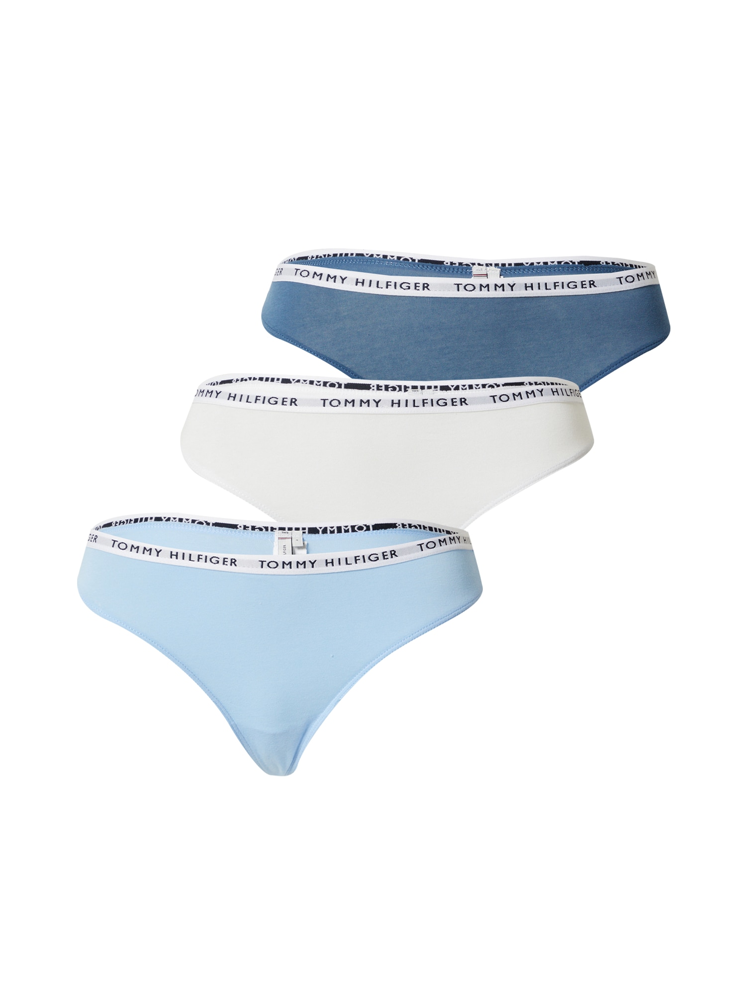 Tommy Hilfiger Underwear Tanga gaćice  svijetloplava / tamno plava / svijetlosiva / bijela