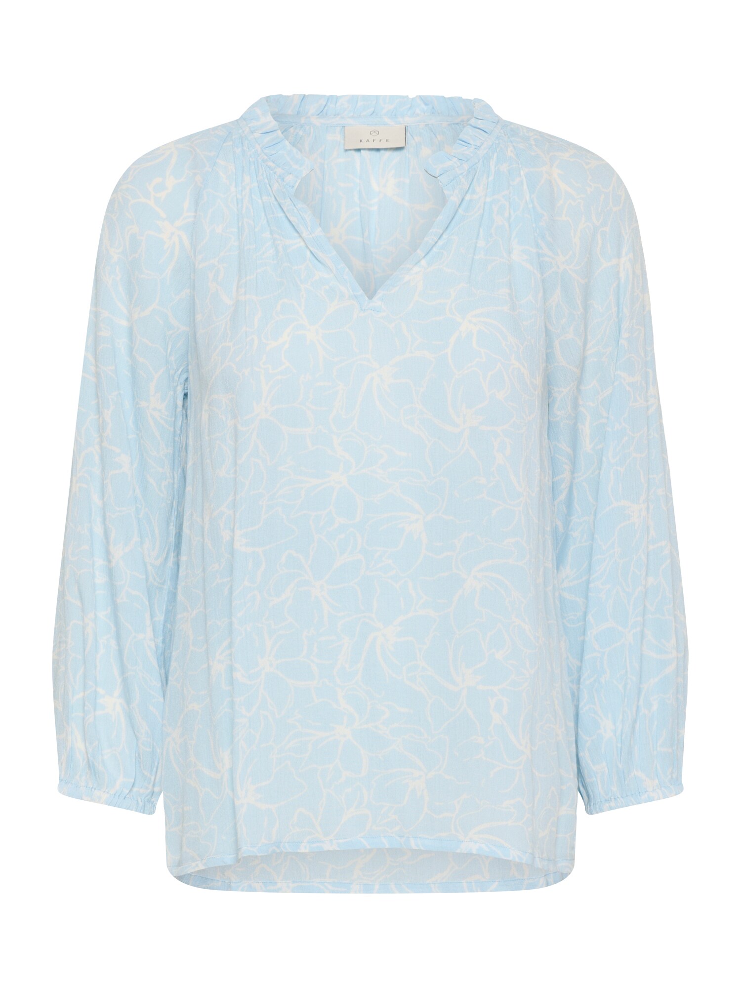 Kaffe Blusa 'KATine'  azul claro / blanco