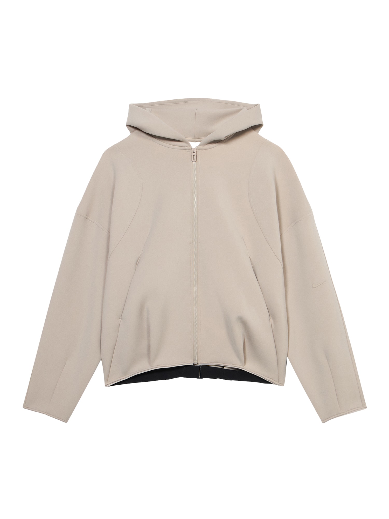 NIKE Bluză cu fermoar sport  crem