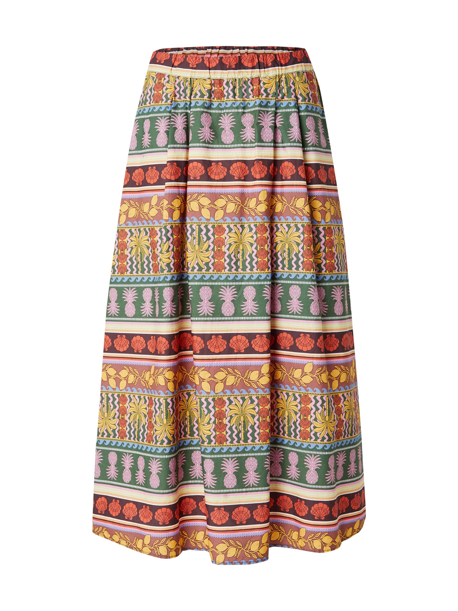 VERO MODA Fustă VMTruely  azur / verde închis / roșu / alb