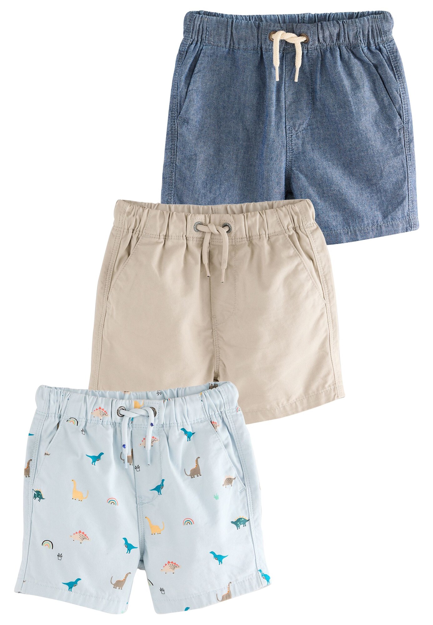 Next Pantaloni  bej deschis / albastru deschis / albastru închis