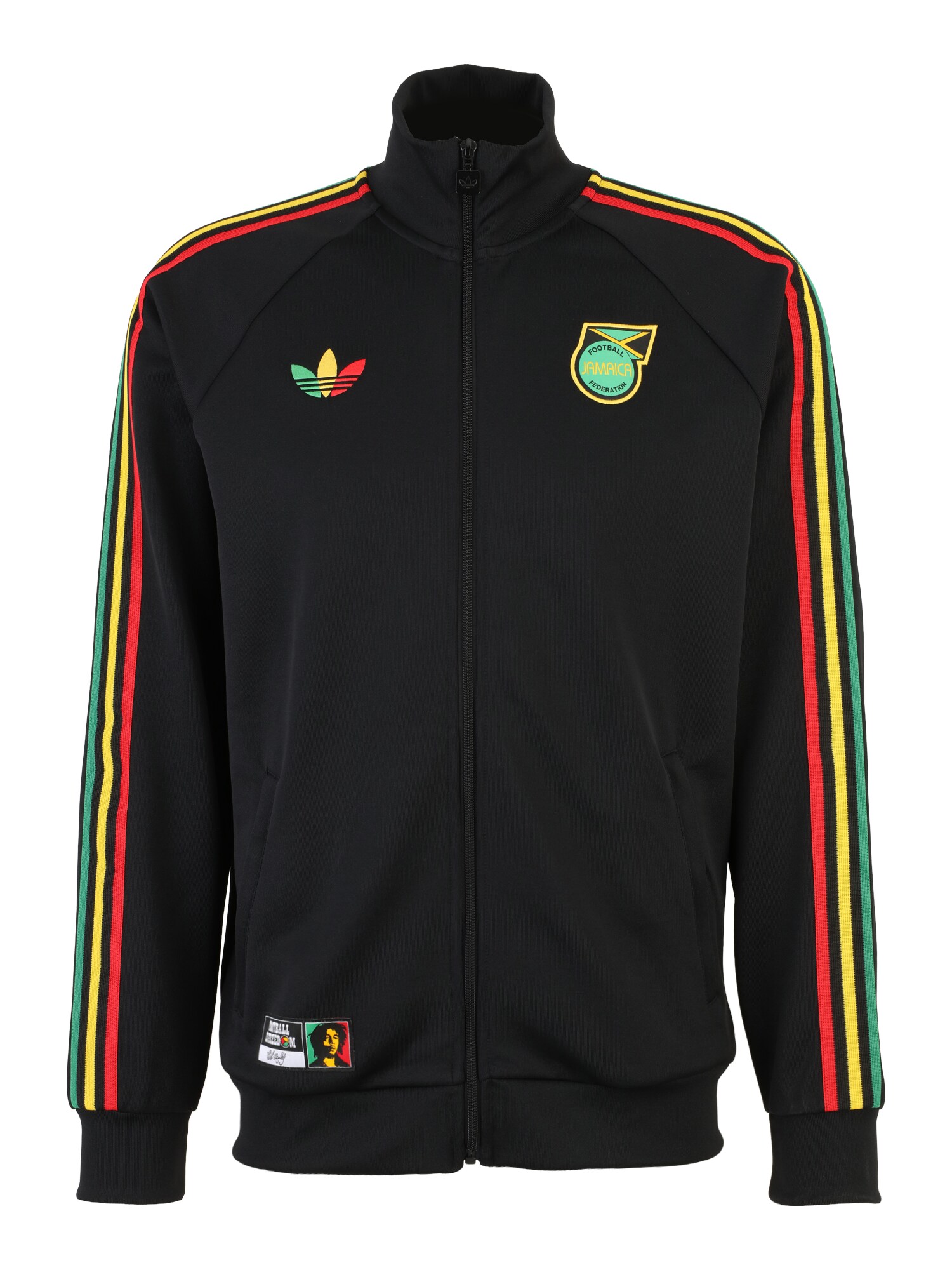 ADIDAS PERFORMANCE Bluză cu fermoar sport  galben / roșu / negru