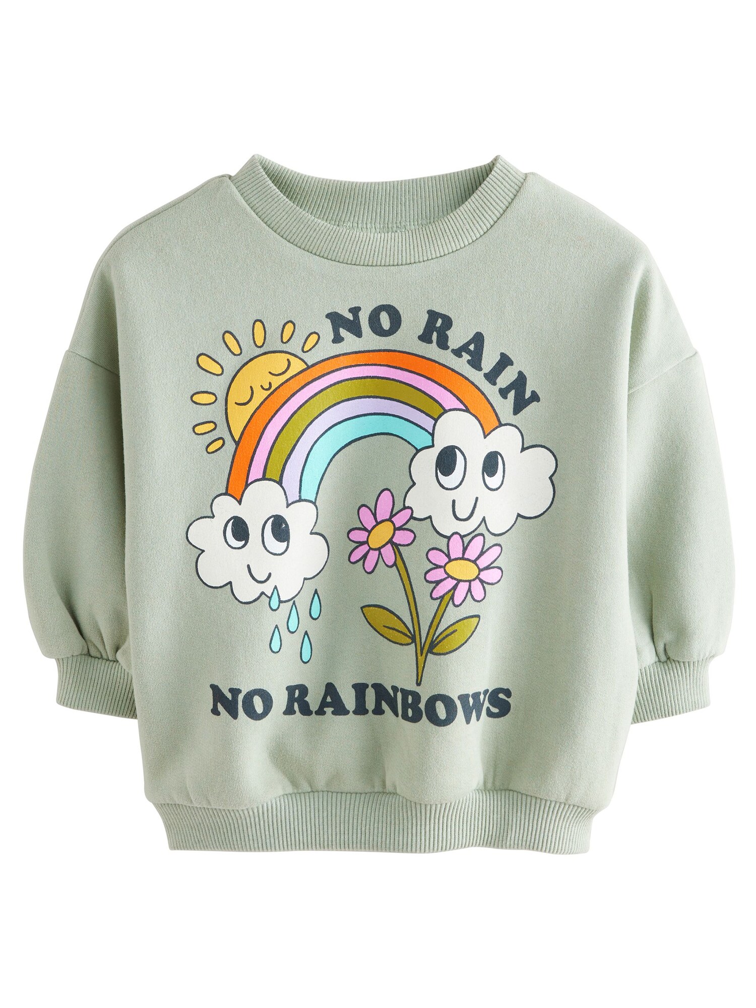 Next Bluză de molton  galben / verde pin / verde pastel / alb