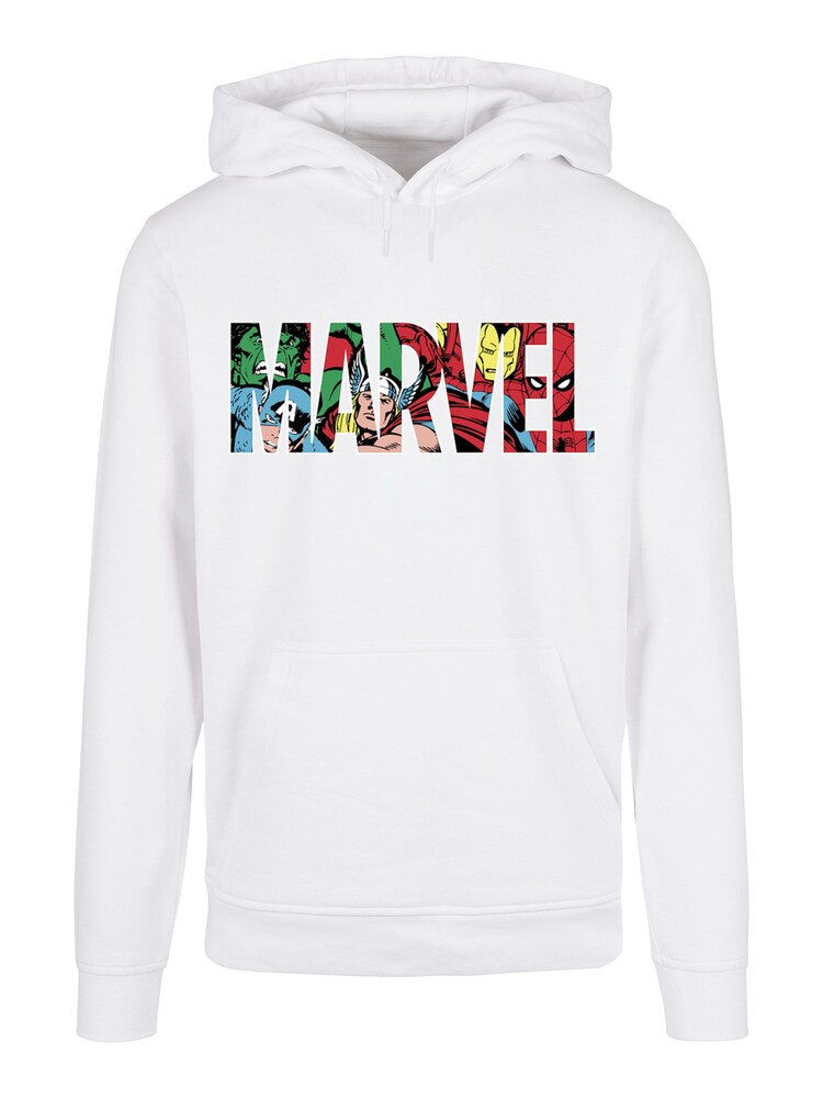 F4NT4STIC Sweatshirt 'Marvel Avengers Logo Character' Herren Größe 5XL mischfarben / weiß
