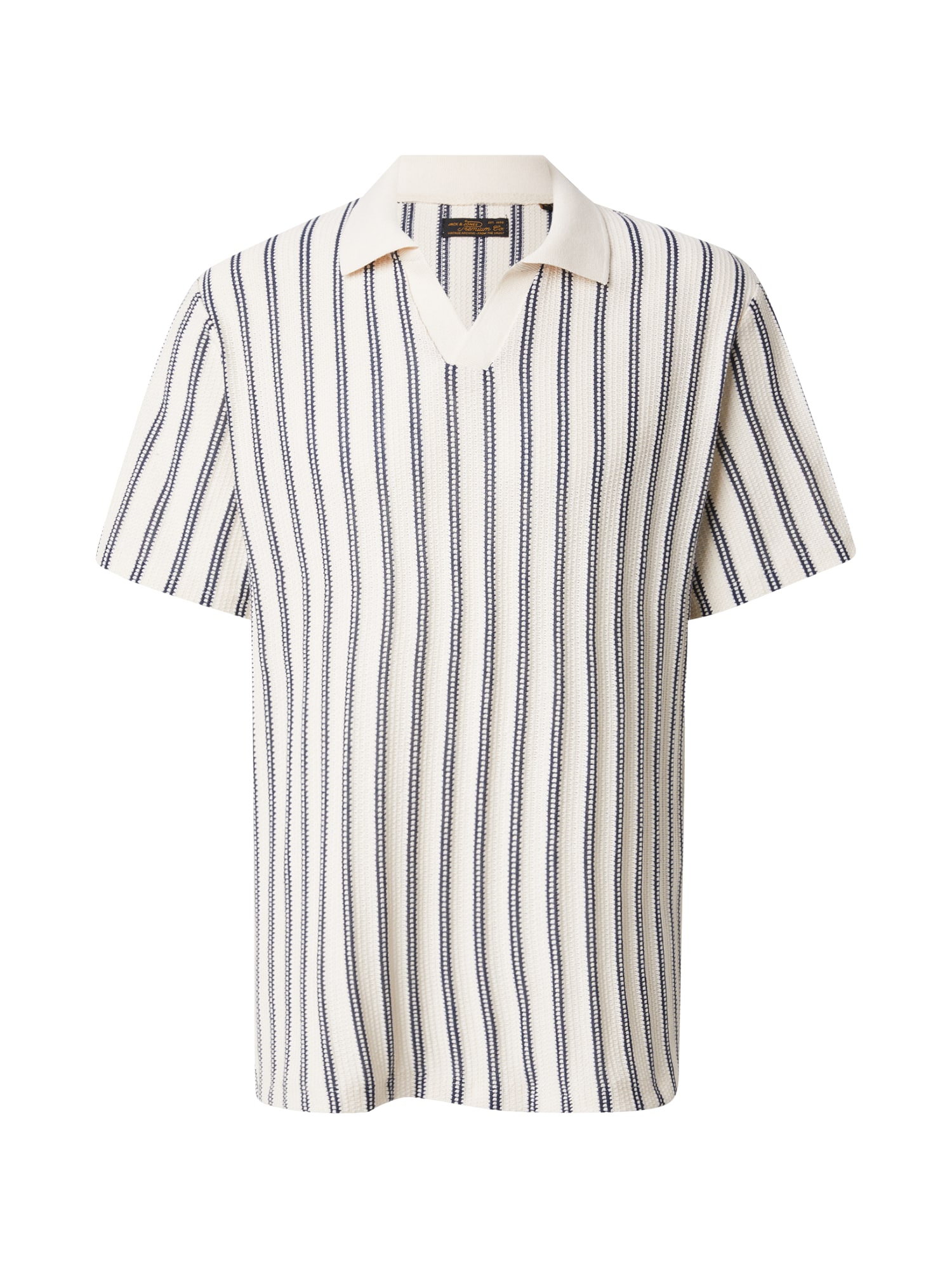 Jack & Jones Premium Pulover 'JPRBLUHARRY'  albastru închis / alb