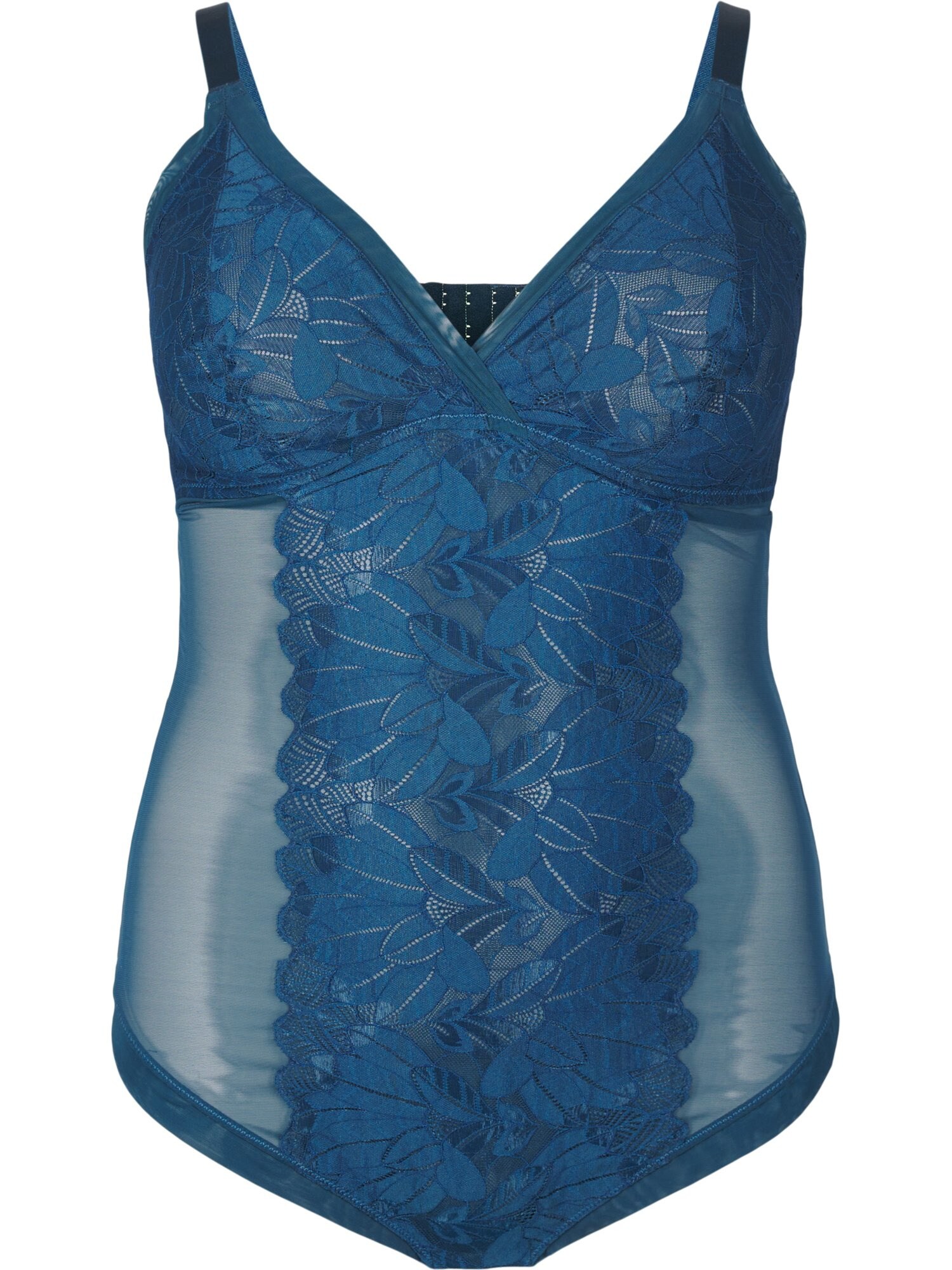 Devoted by Zizzi Tricou body 'Rachel'  albastru închis