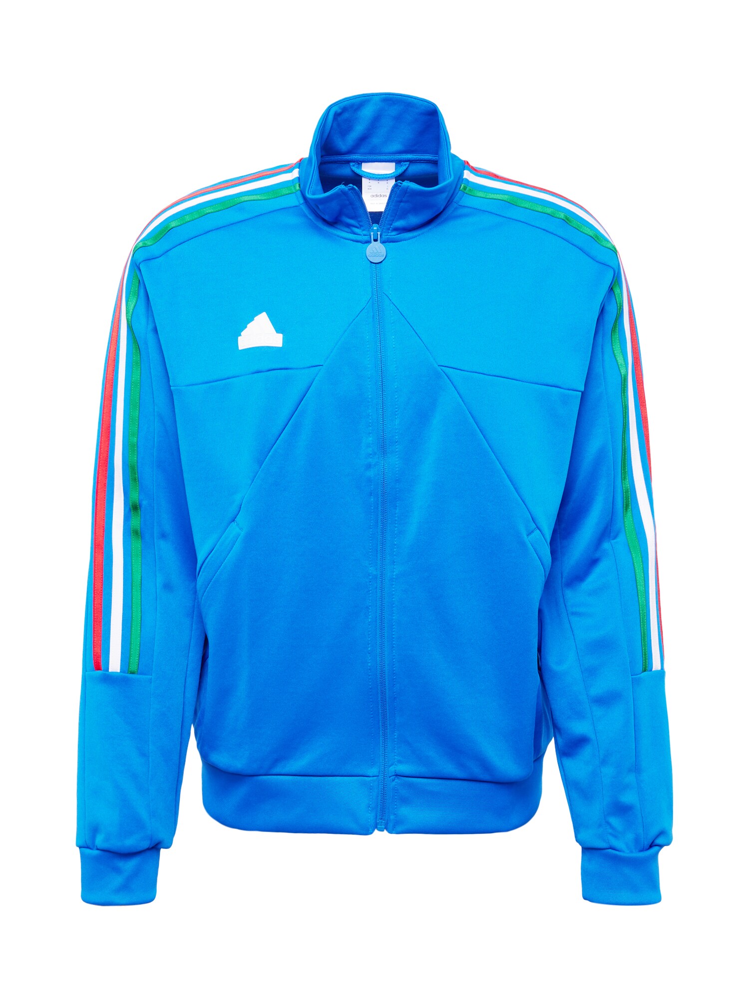 ADIDAS SPORTSWEAR Športová mikina so zipsom 'House of Tiro Nations'  kráľovská modrá / zelená / červená / biela