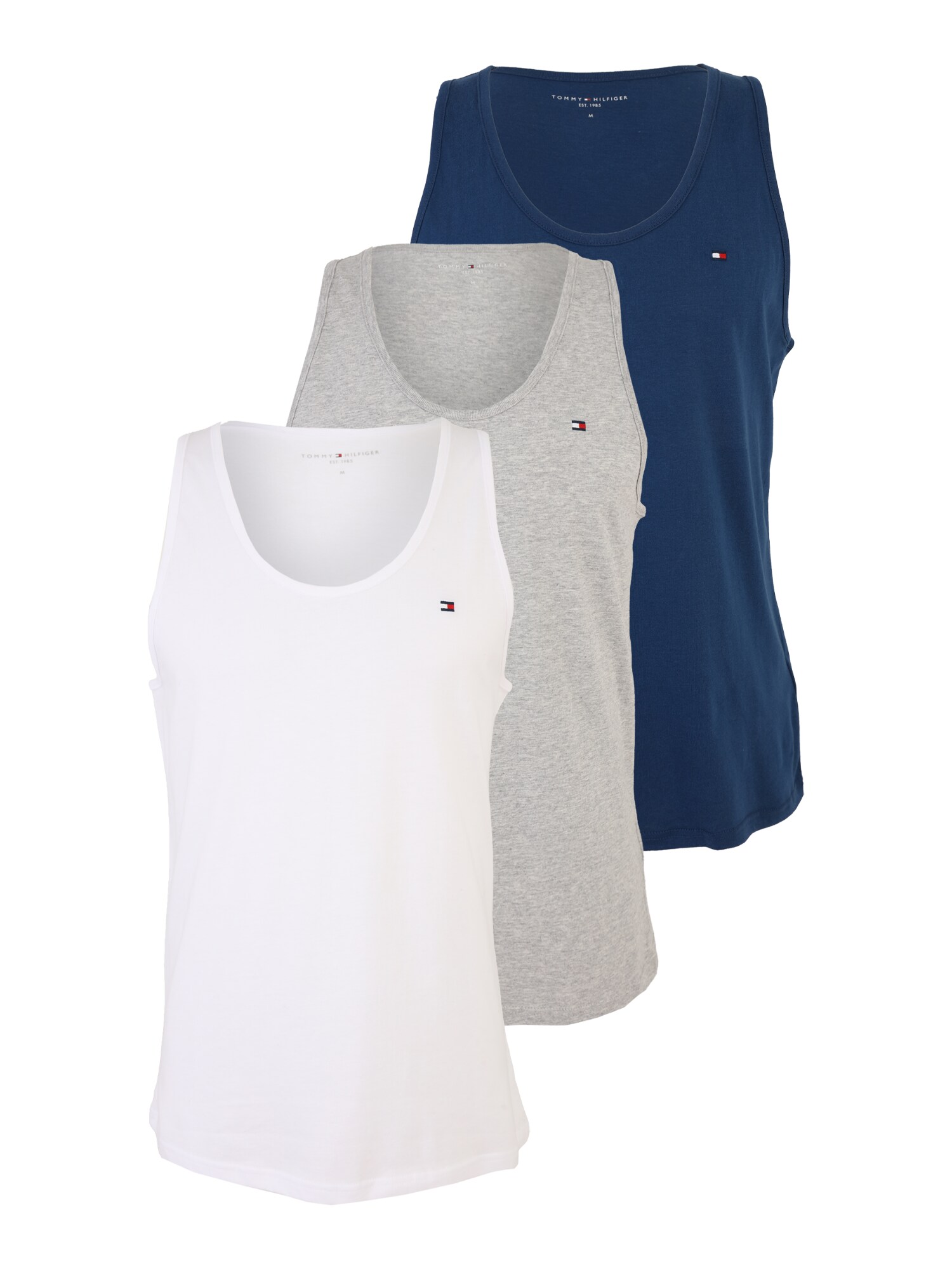 Tommy Hilfiger Underwear Maiou  bleumarin / gri amestecat / alb