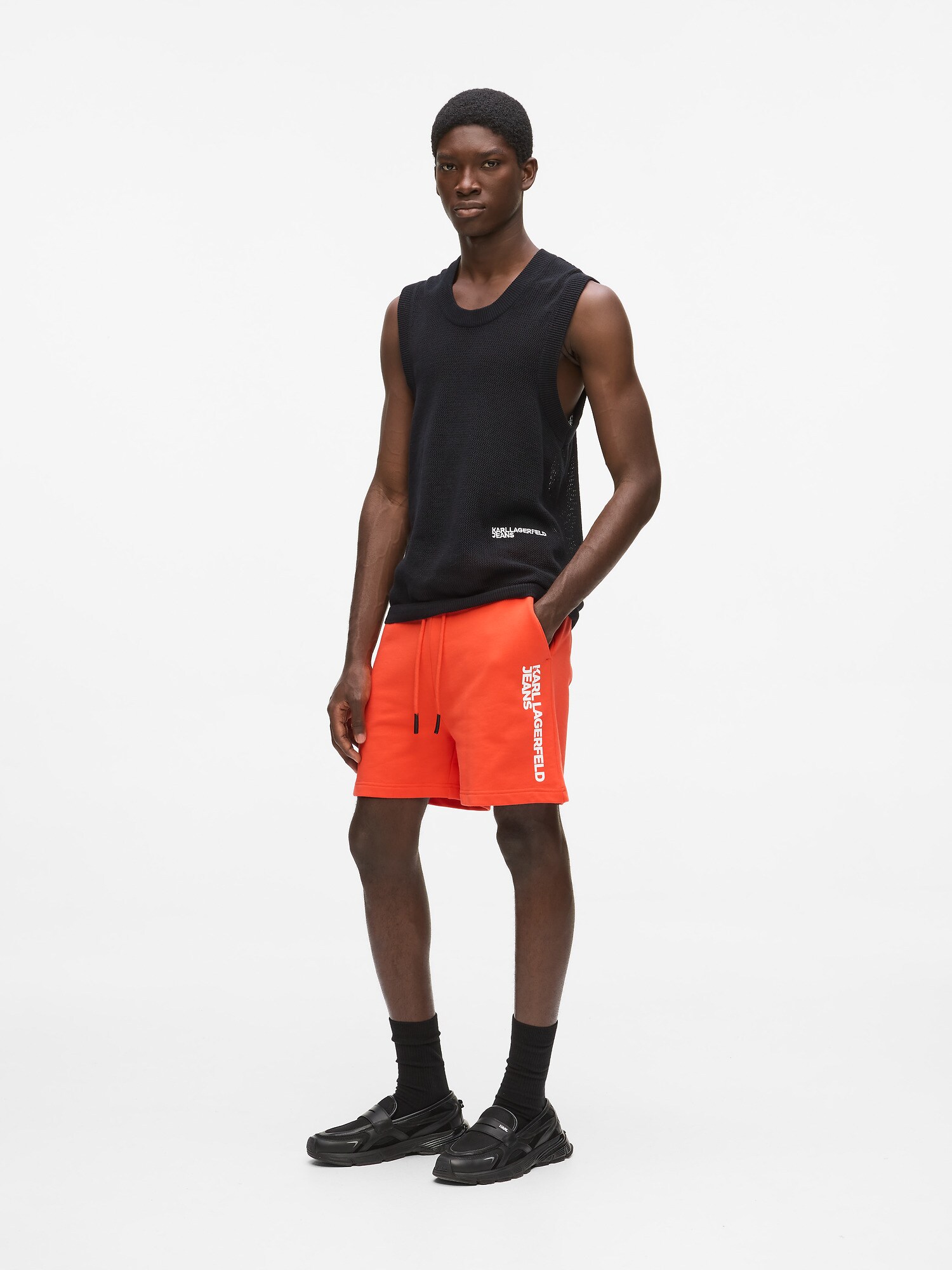 KARL LAGERFELD JEANS Pantalón rojo anaranjado – imagen 2