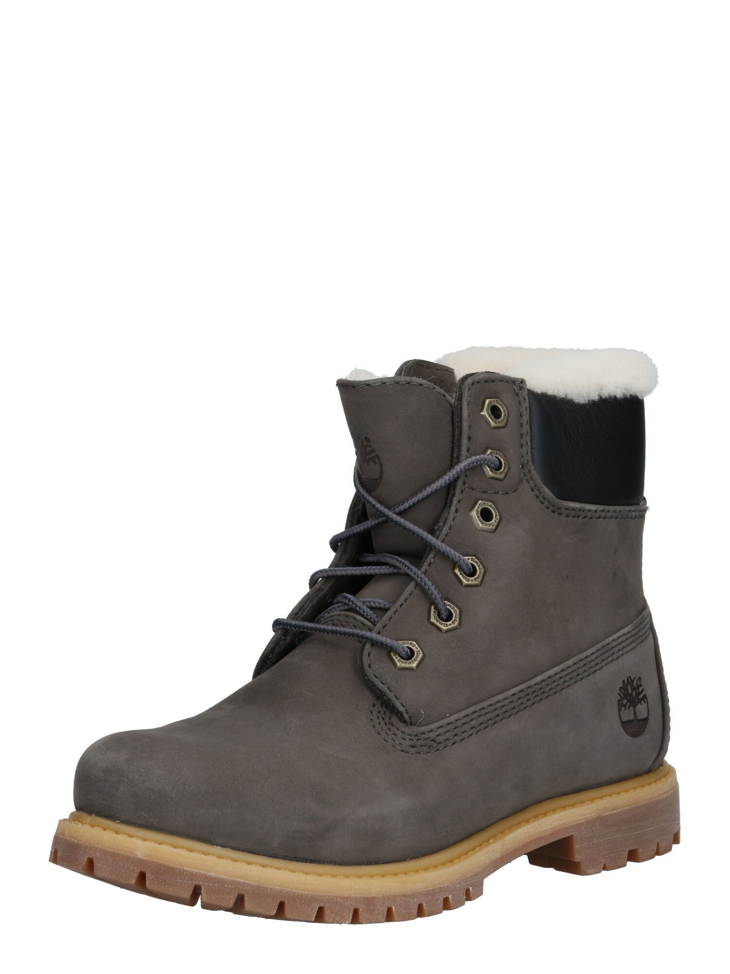 TIMBERLAND Suvarstomieji kulkšnis dengiantys batai  juoda / akmens