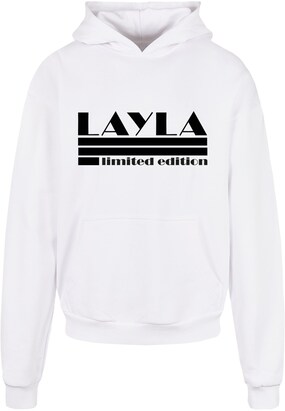 Merchcode Sweatshirt ‘Layla – Limited Edition’ Zwart / Wit