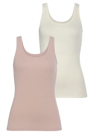 VIVANCE, Tílko, béžová & pink