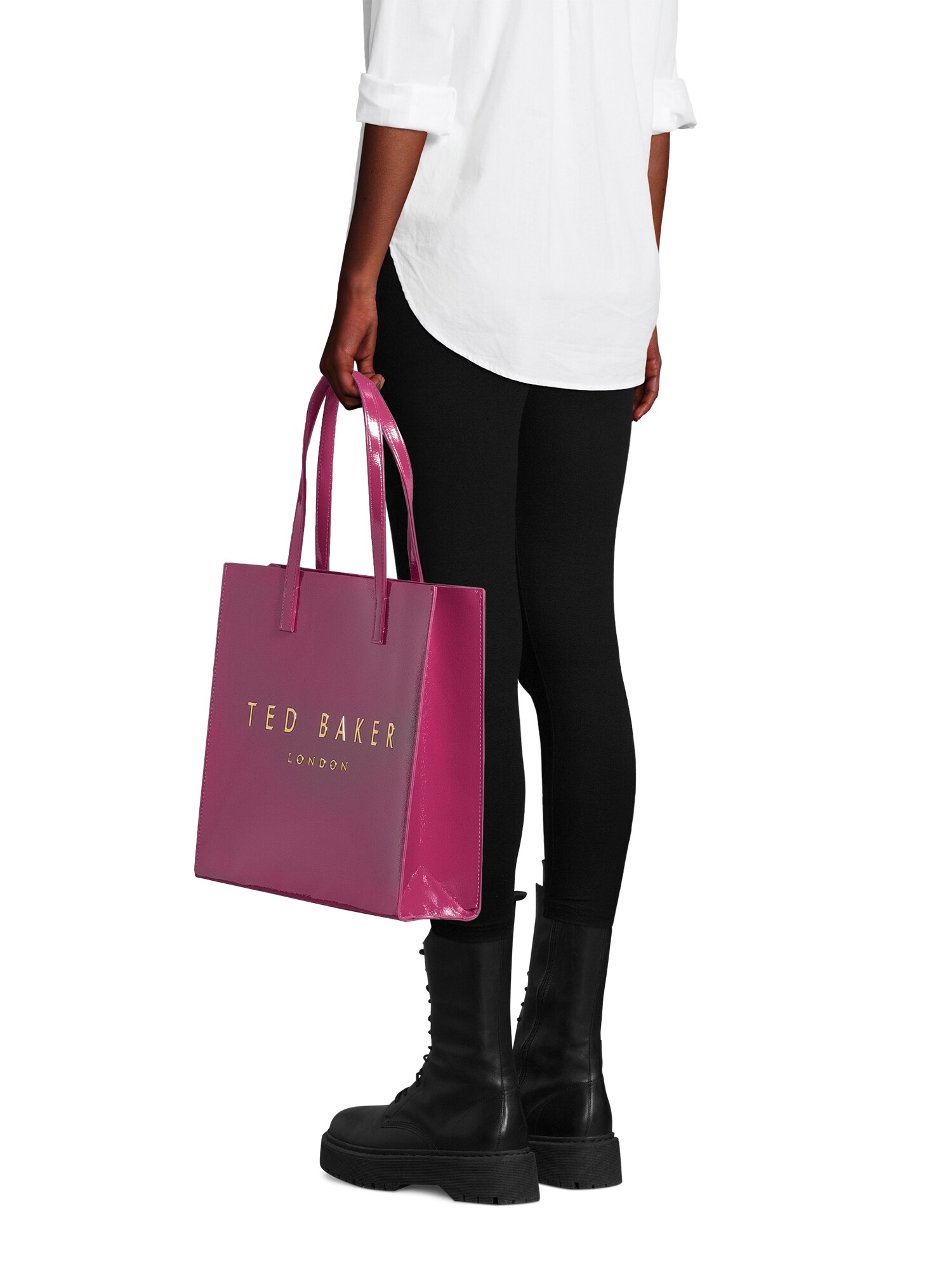 Ted Baker Shopper 'CRINKON' tmavoružová (obrázok 5)