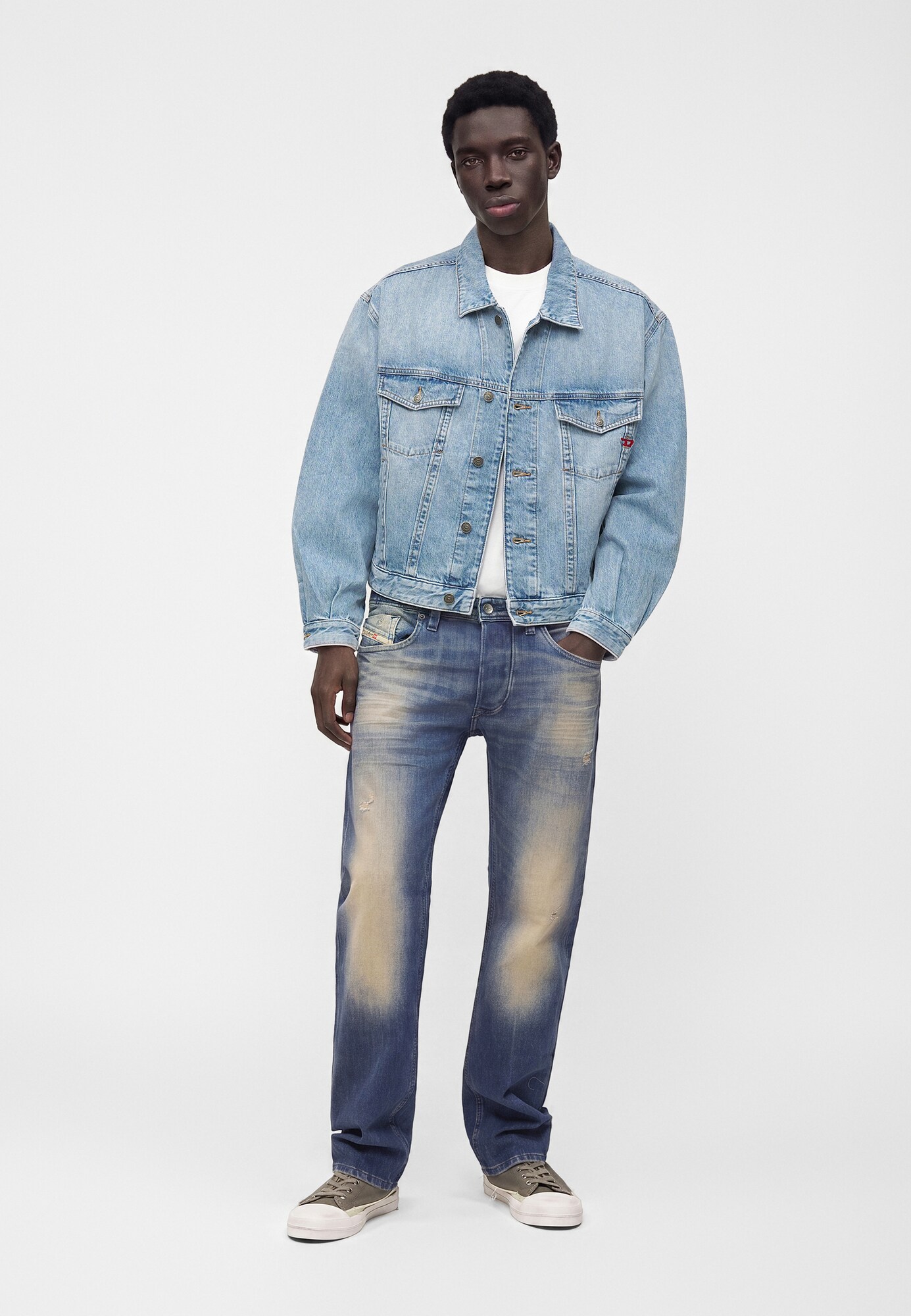 DIESEL Chaqueta de entretiempo 'D-RANGER'  azul claro – imagen 4