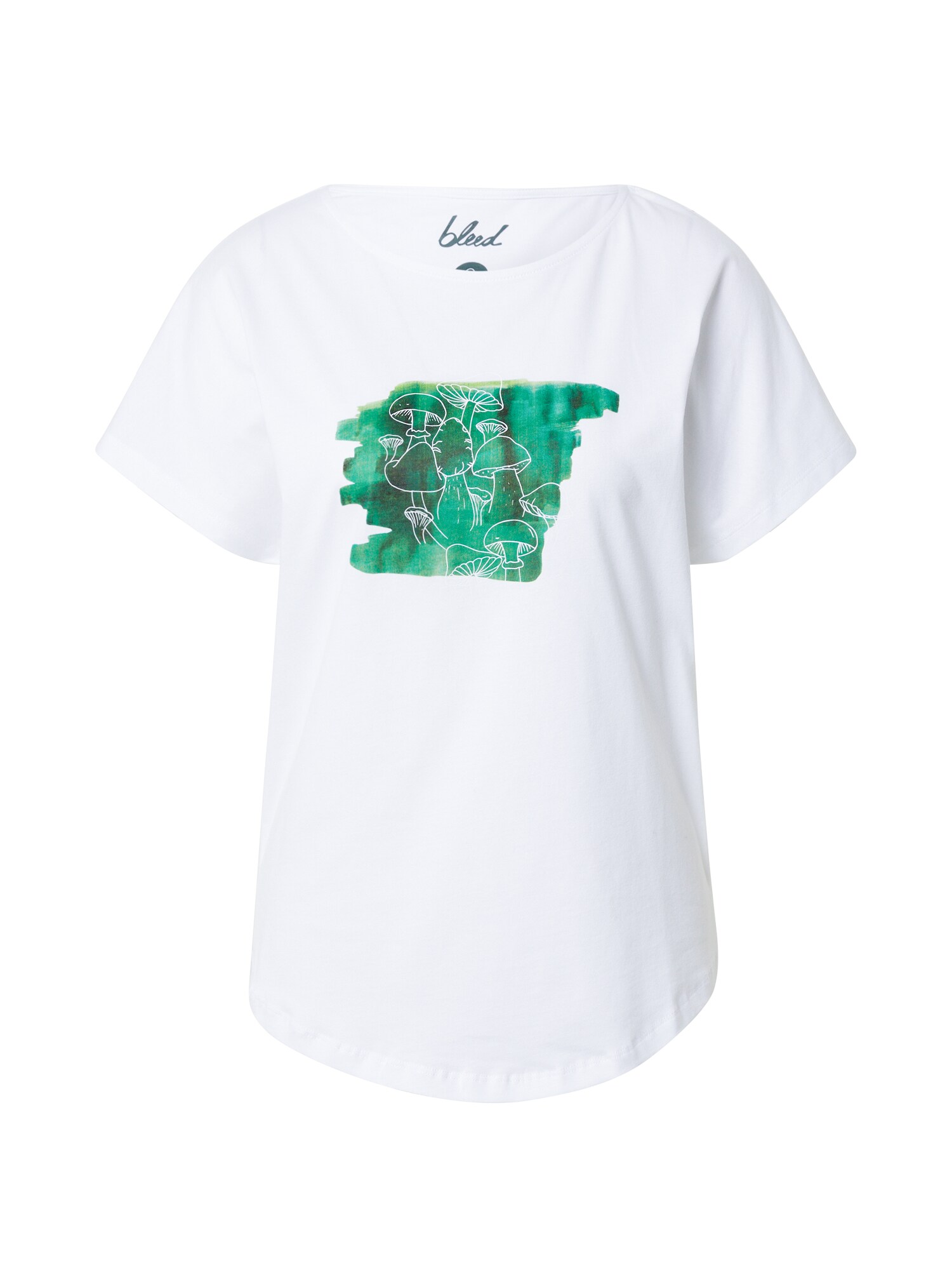 bleed clothing Marškinėliai  balta / žalia