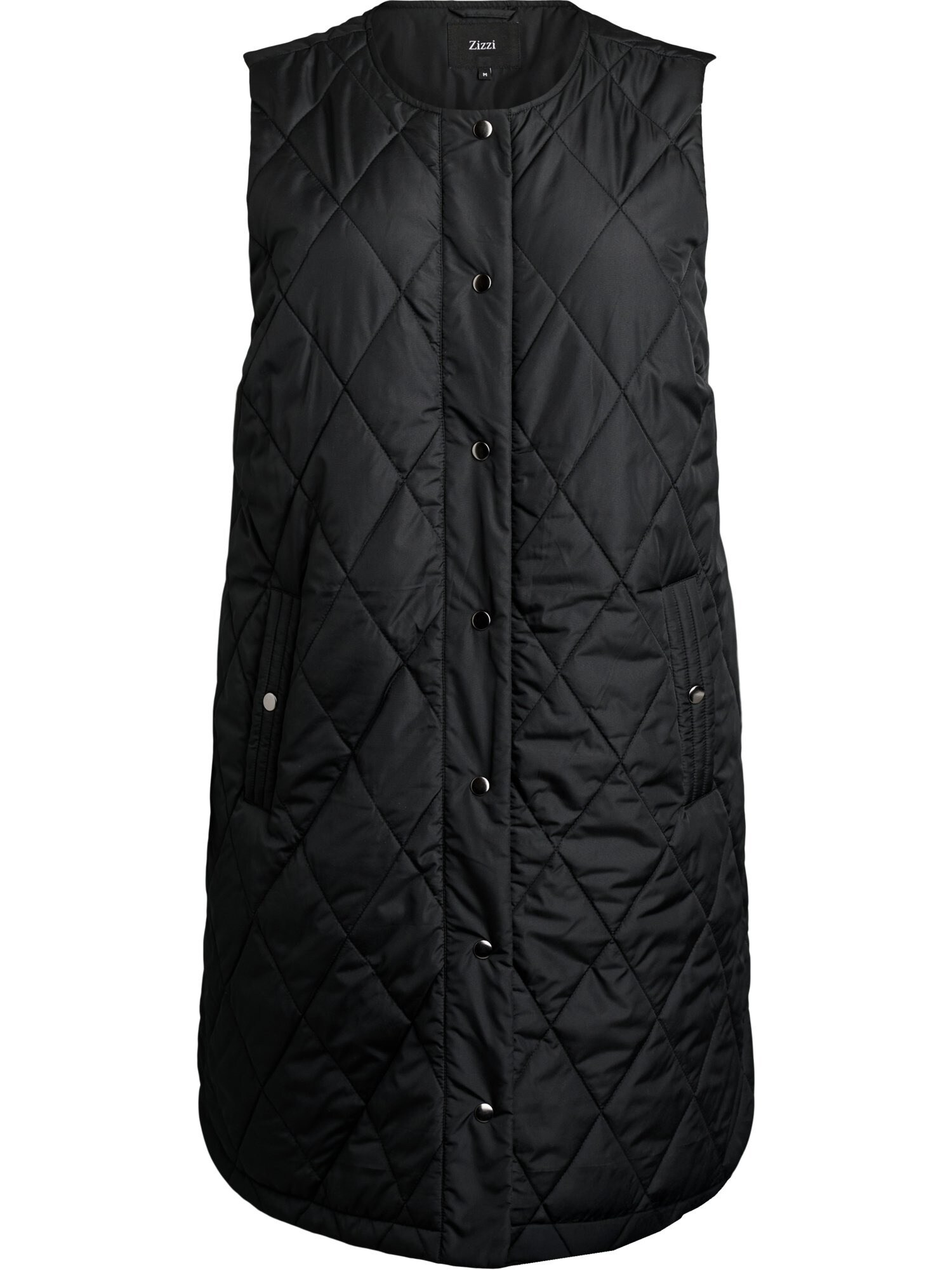 Zizzi Vestă MSHANGHAI QUILT negru