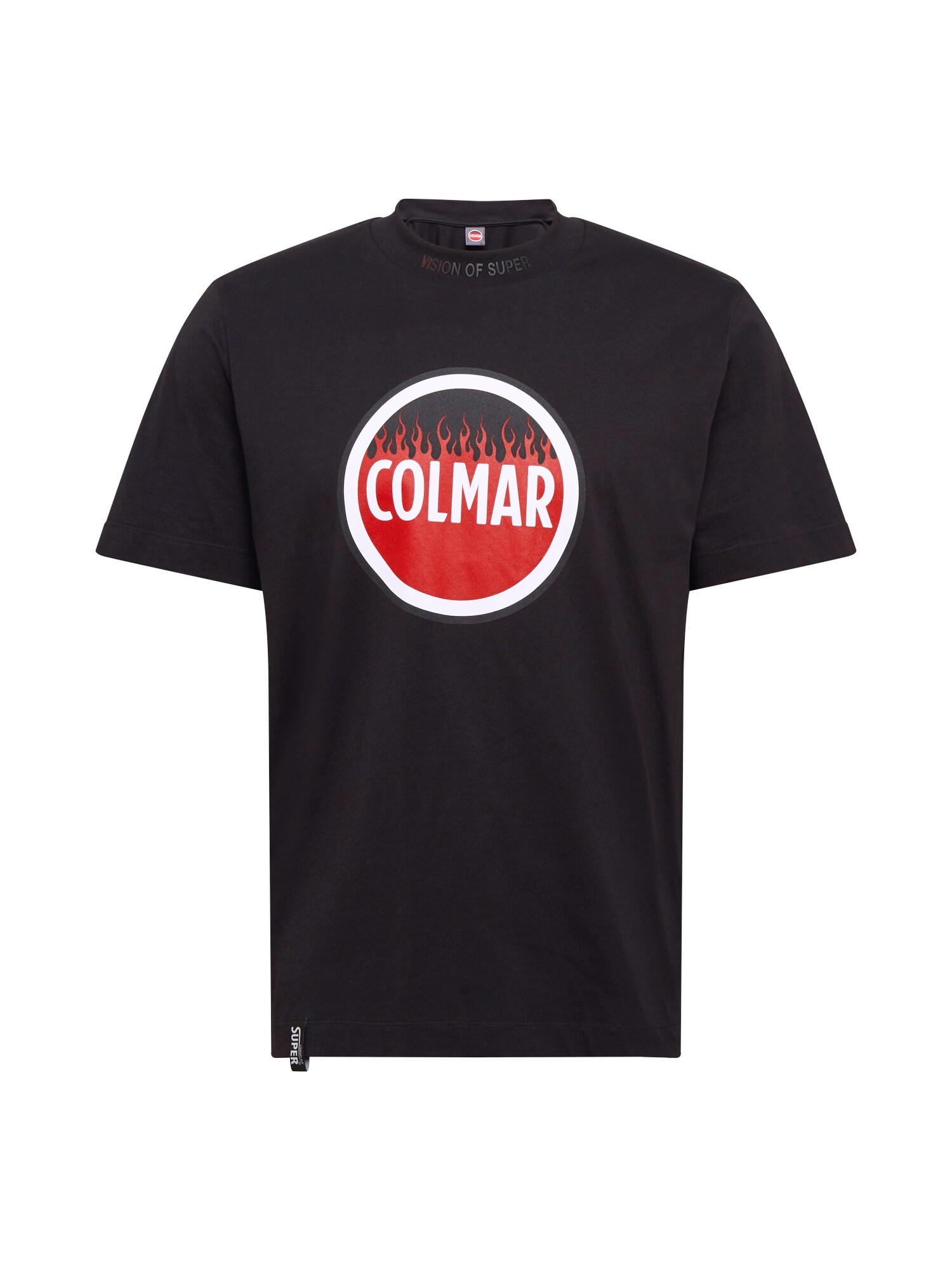 Colmar Marškinėliai 'Flame Shirt'  juoda / raudona / balta