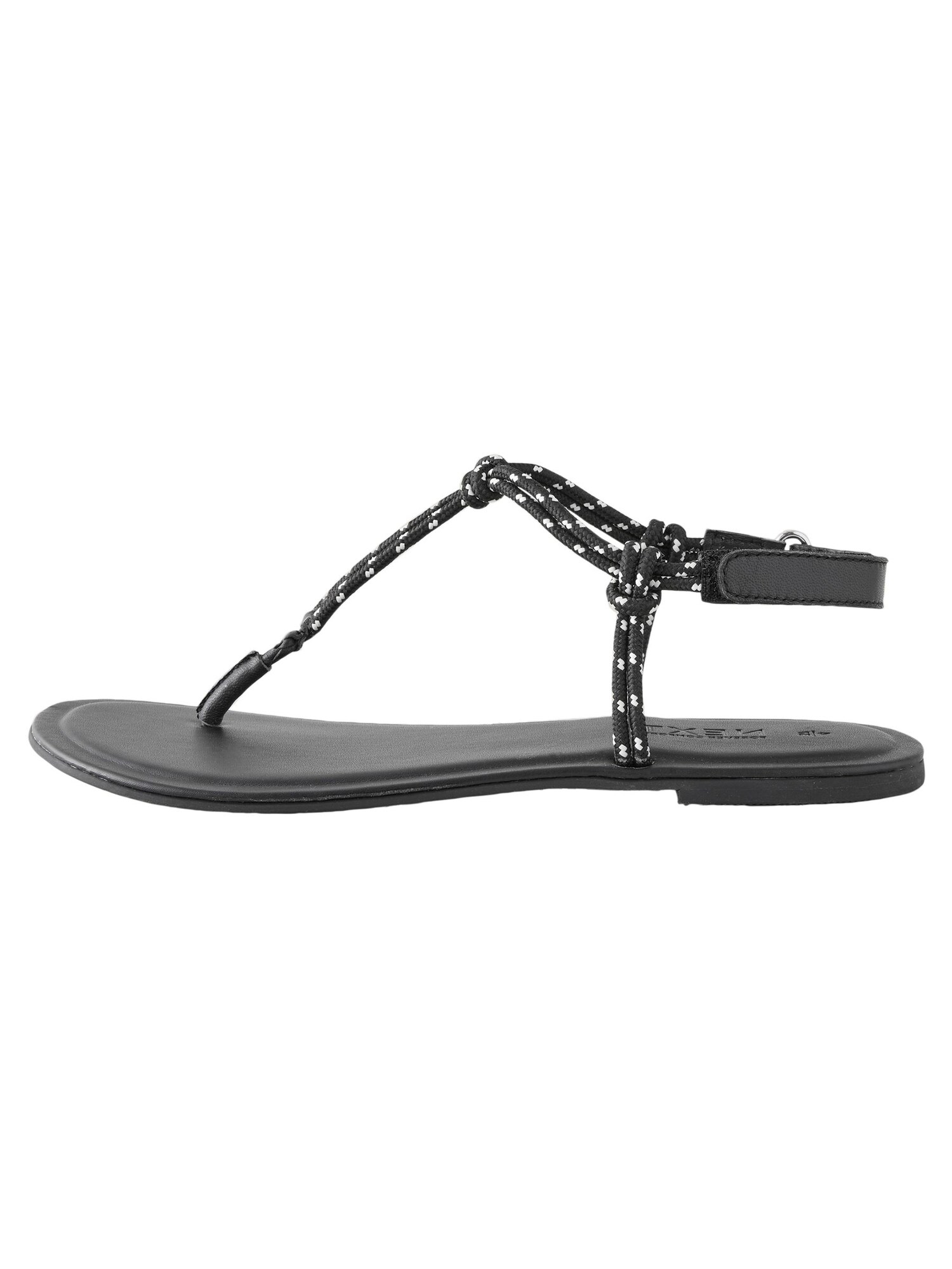 Next Ujjelválasztó-pántos szandál 'Forever Comfort'  fekete / fehér akciós termékkép 1