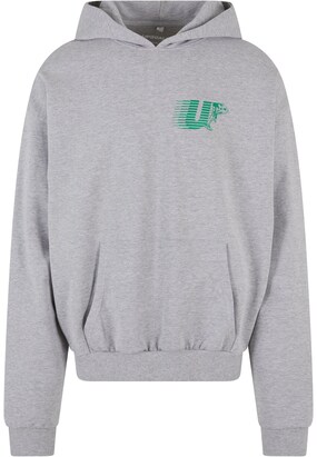 MT Upscale Sweatshirt ‘Athletic Club’ Grijs gemêleerd / Grasgroen