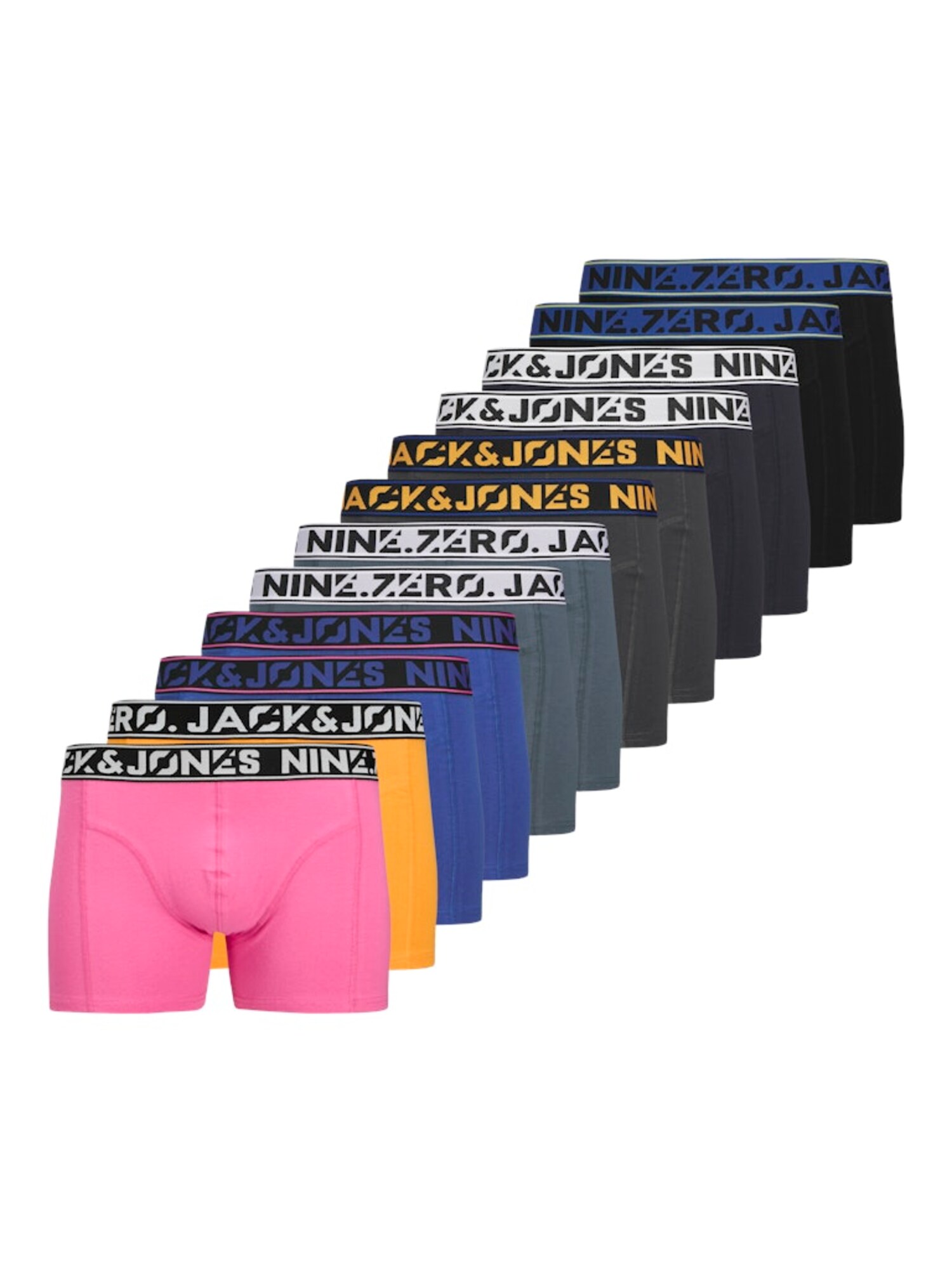 JACK & JONES Boxeri JACNINE.ZERO  albastru / galben curry / gri / gri închis / roz deschis / negru