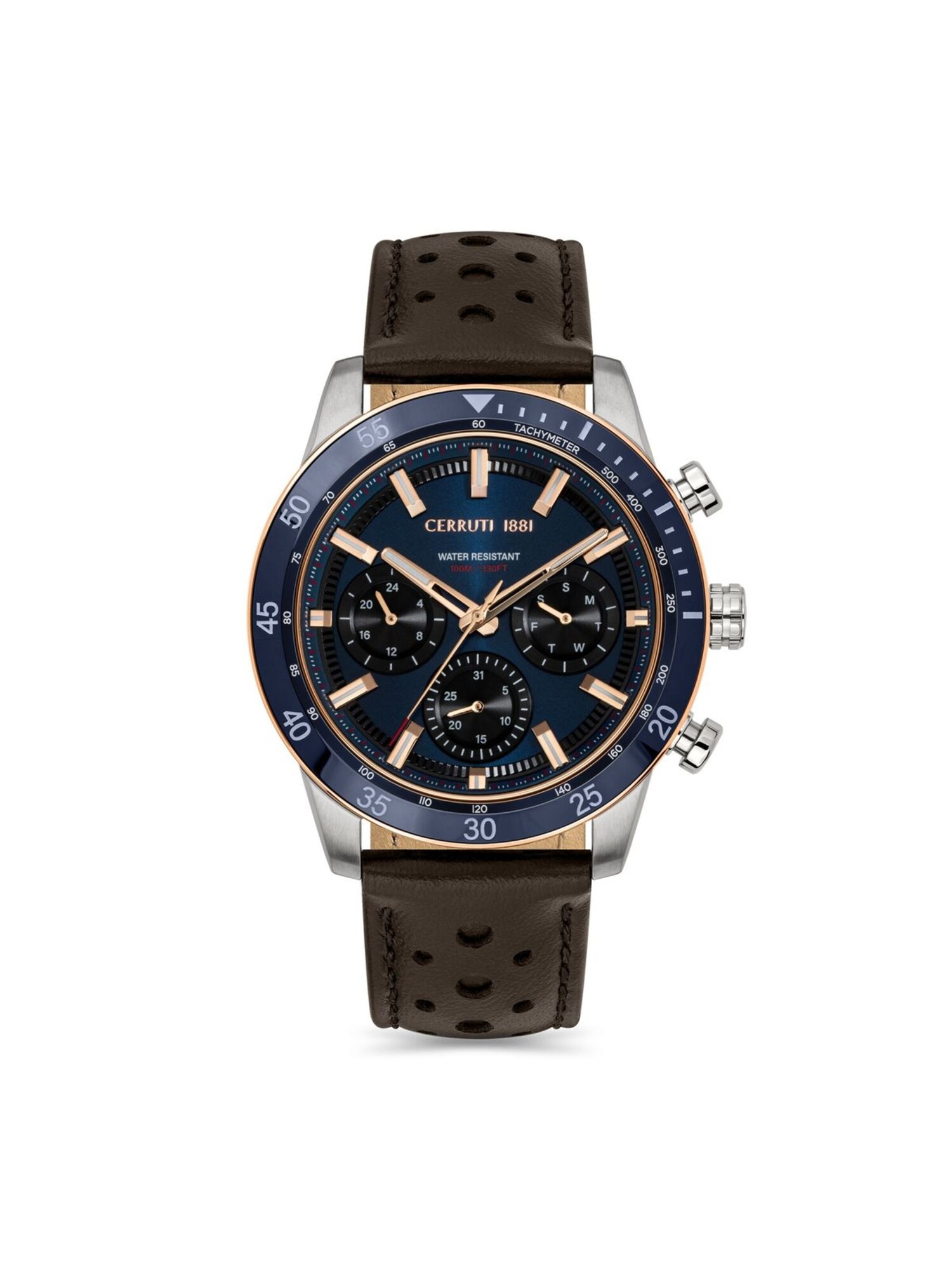 Cerruti 1881 Analoog Horloge 'Turchino' Blauw