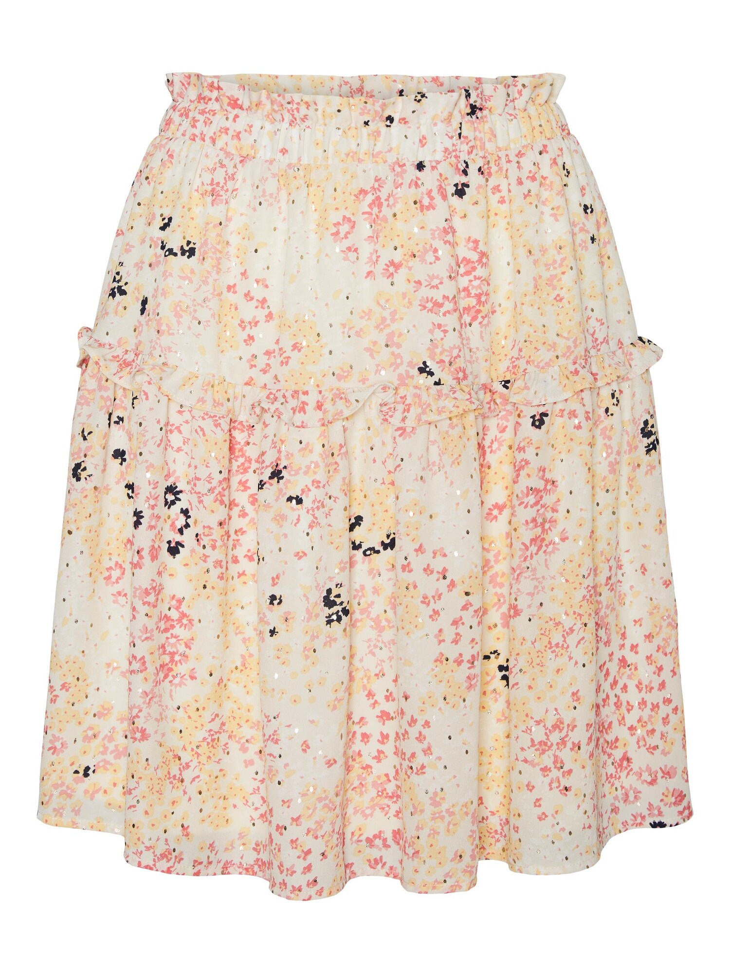 Vero Moda Fusta 'hannah'  Bej / Galben Pastel / Roz Pitaya / Negru