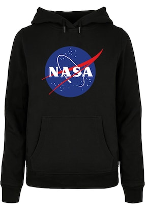 Merchcode Sweatshirt ‘Nasa – Galaxy Space’ Navy / Karmijnrood / Zwart / Wit