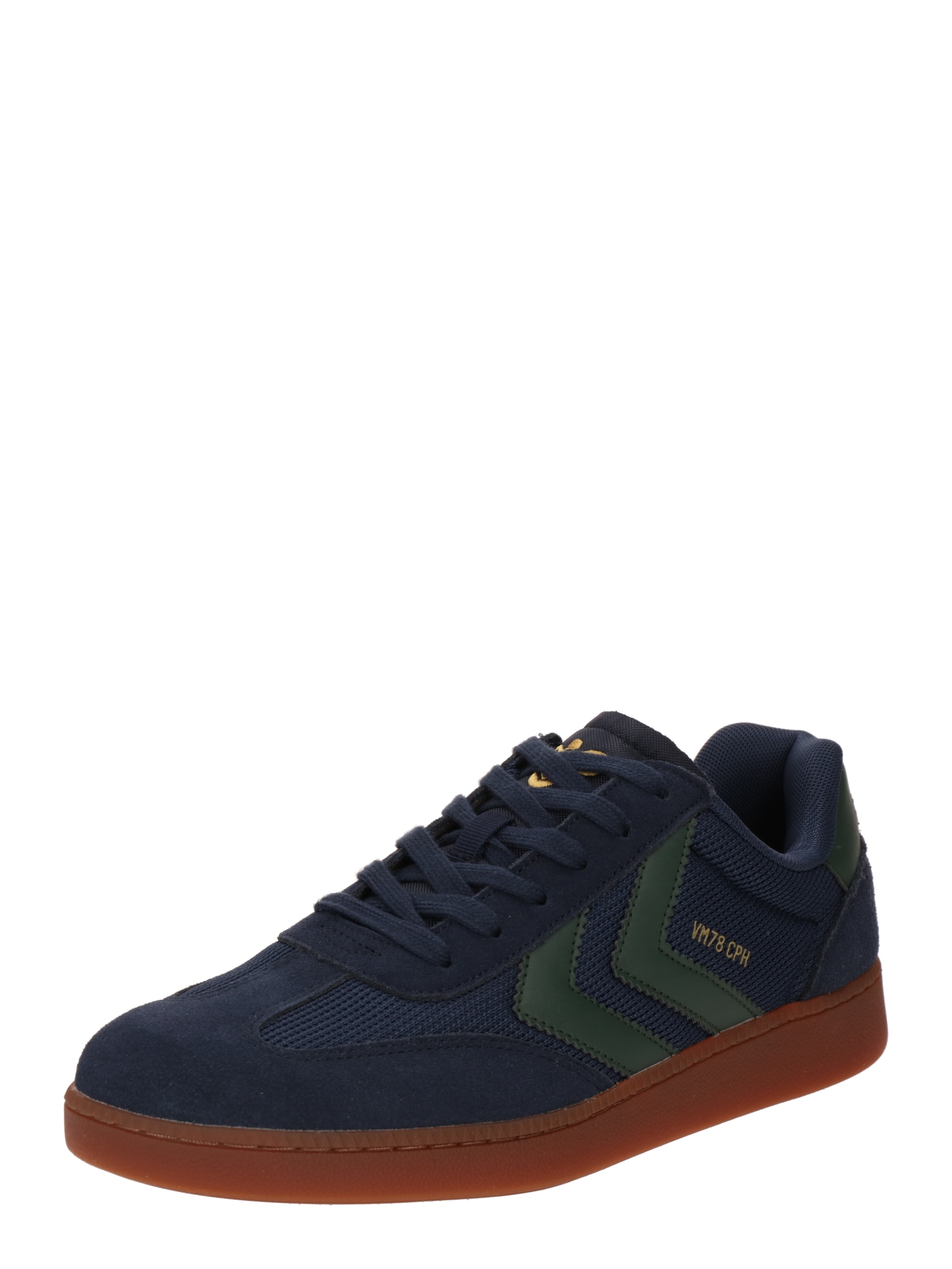 Hummel Sneaker low  albastru gențiană / maro / auriu / verde