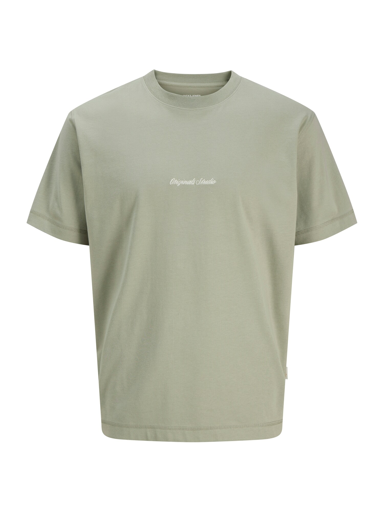 JACK & JONES Tricou JORNorrebro  verde pastel / alb