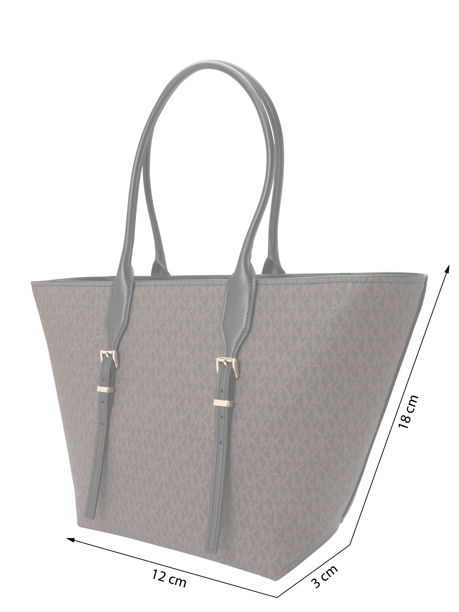 MICHAEL Michael Kors Shopper táska  sötét barna / fekete termék 2. képe