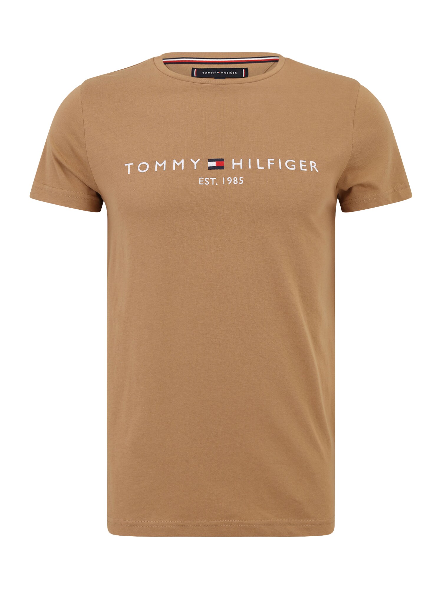 TOMMY HILFIGER Tričko  námornícka modrá / mokka / červená / biela