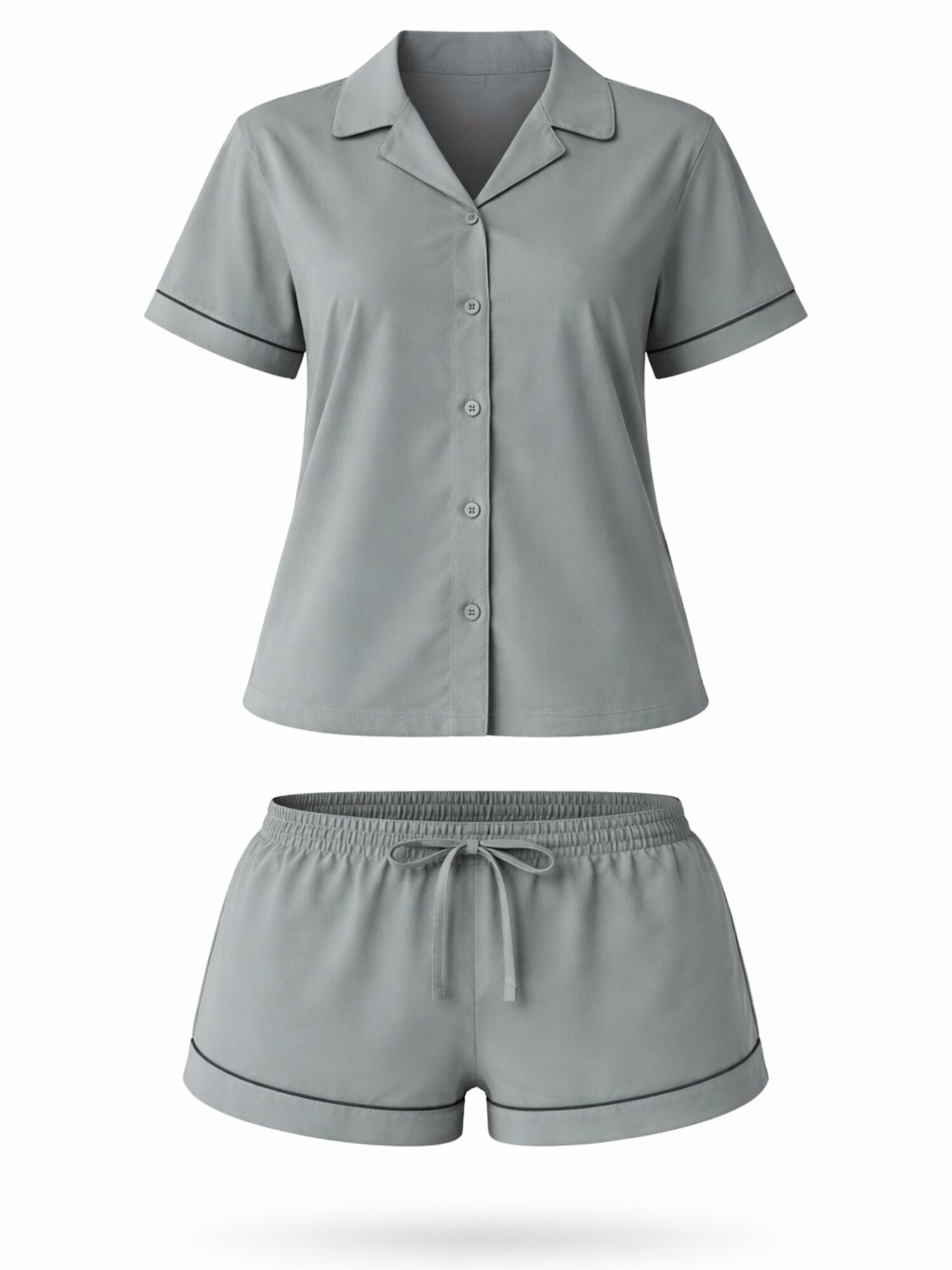 LEAFLETIC Pijama de pantalón corto 'Leafletic Women’s Night Wear Short Set'  verde
