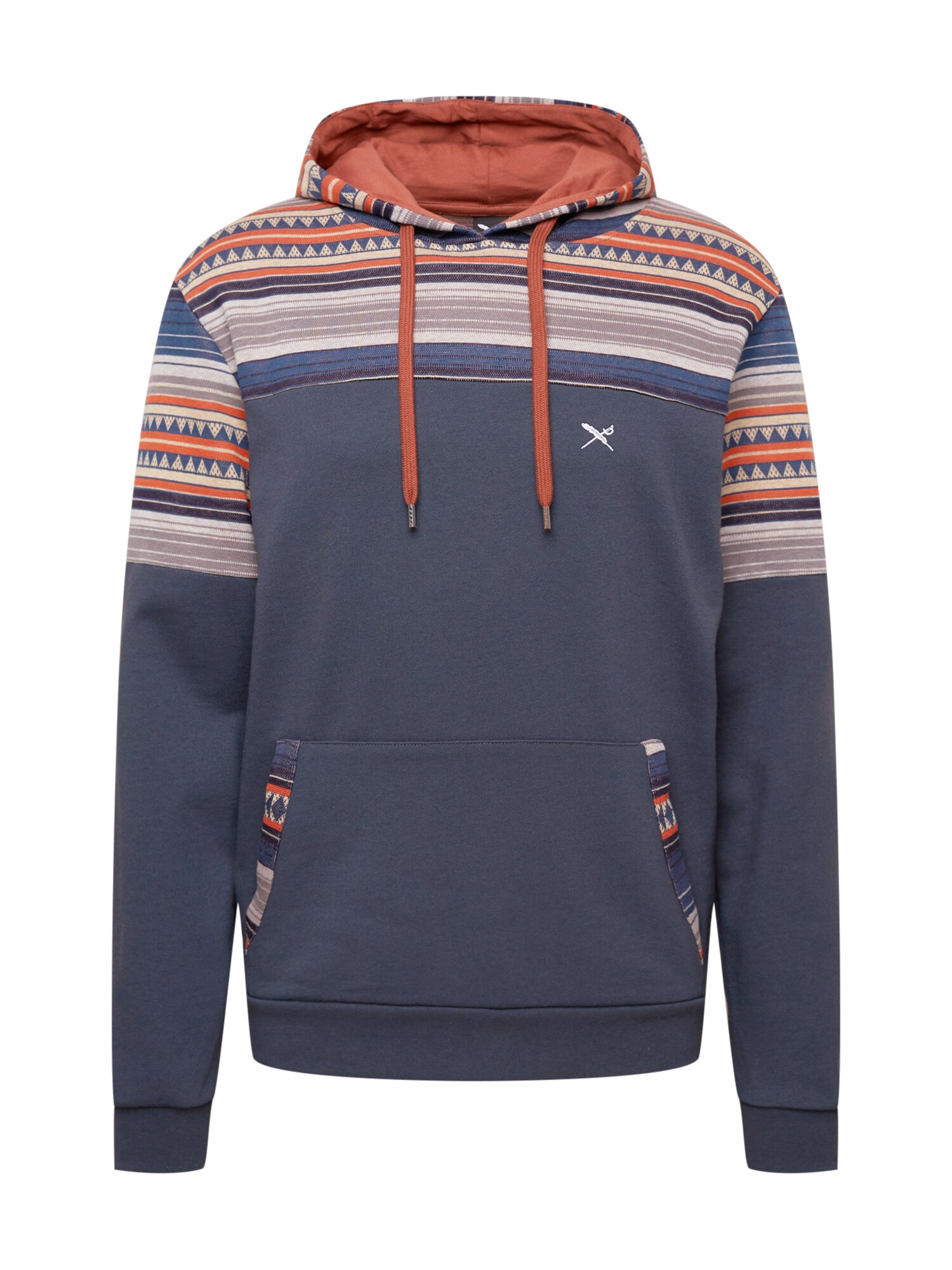 Iriedaily Sweatshirt  bege claro / navy / cinzento / laranja escuro / branco