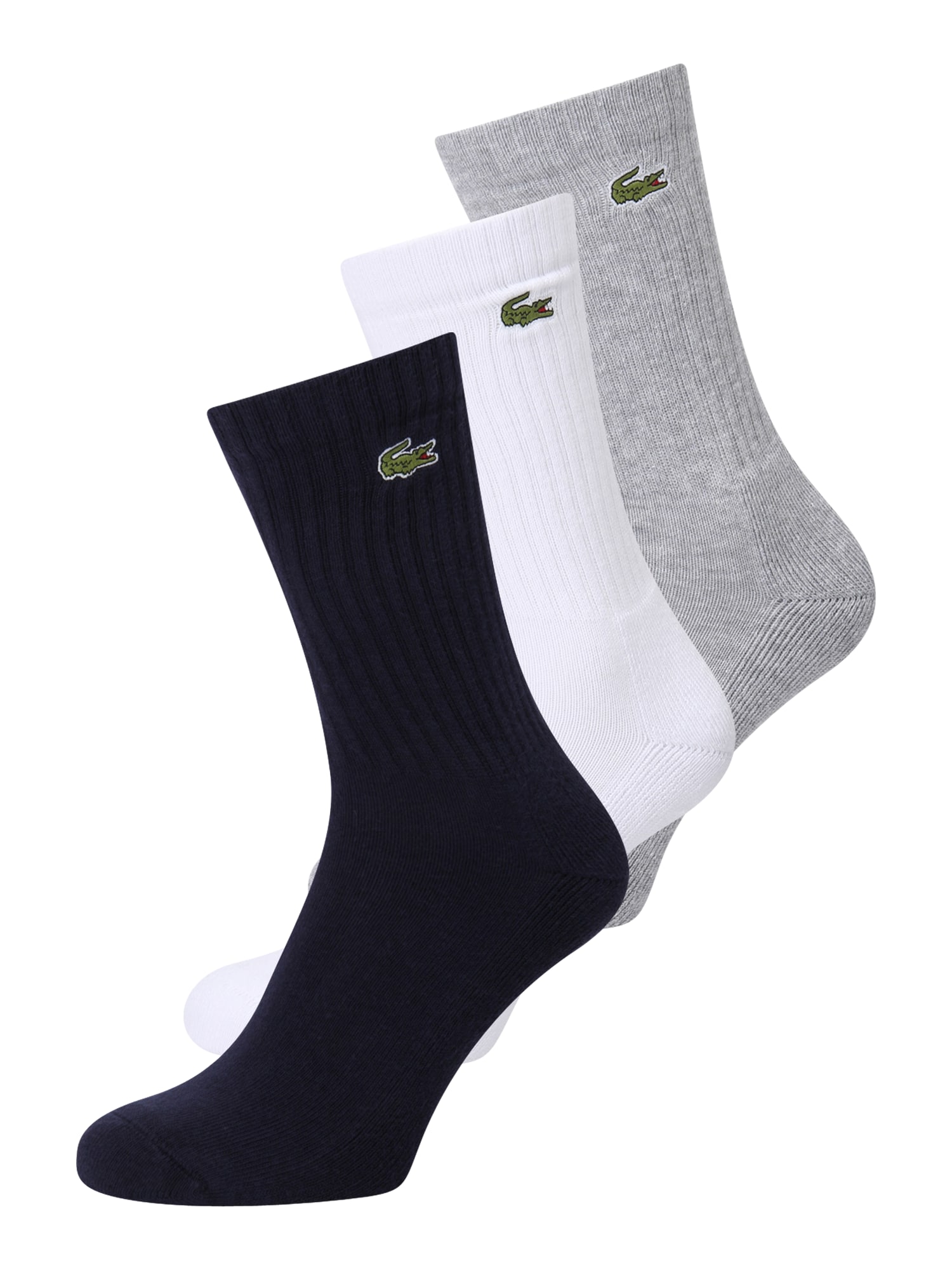 LACOSTE Къси чорапи  нощно синьо / сив меланж / светлозелено / мръсно бяло