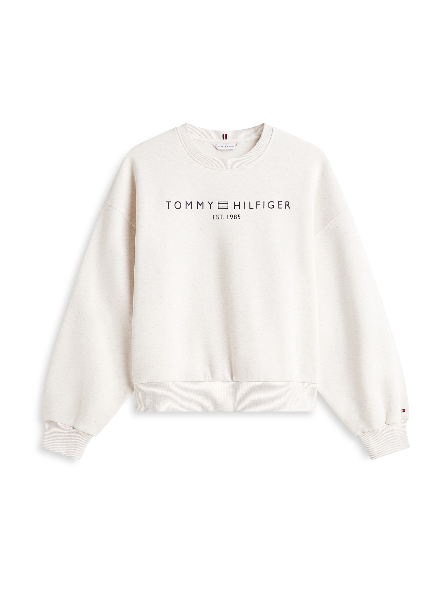 TOMMY HILFIGER Sudadera  negro / blanco moteado